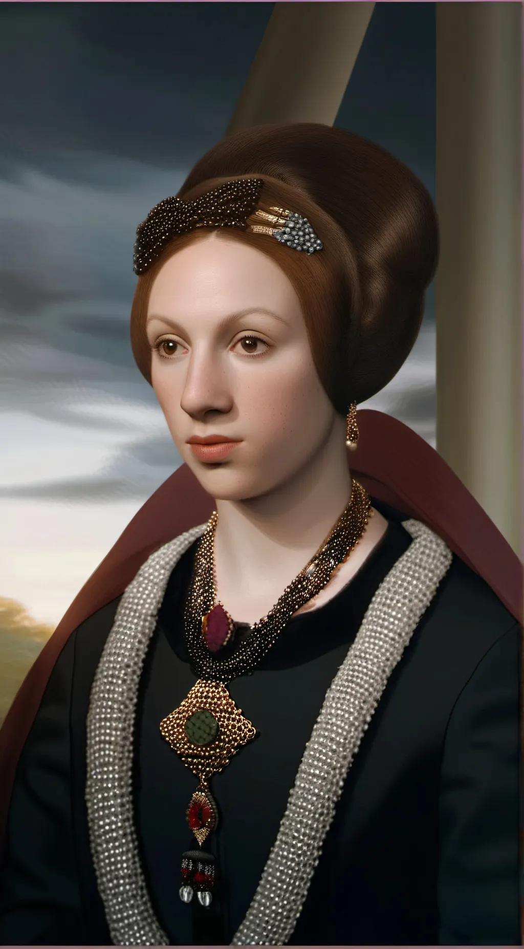 ai character: Catherine Howard  background