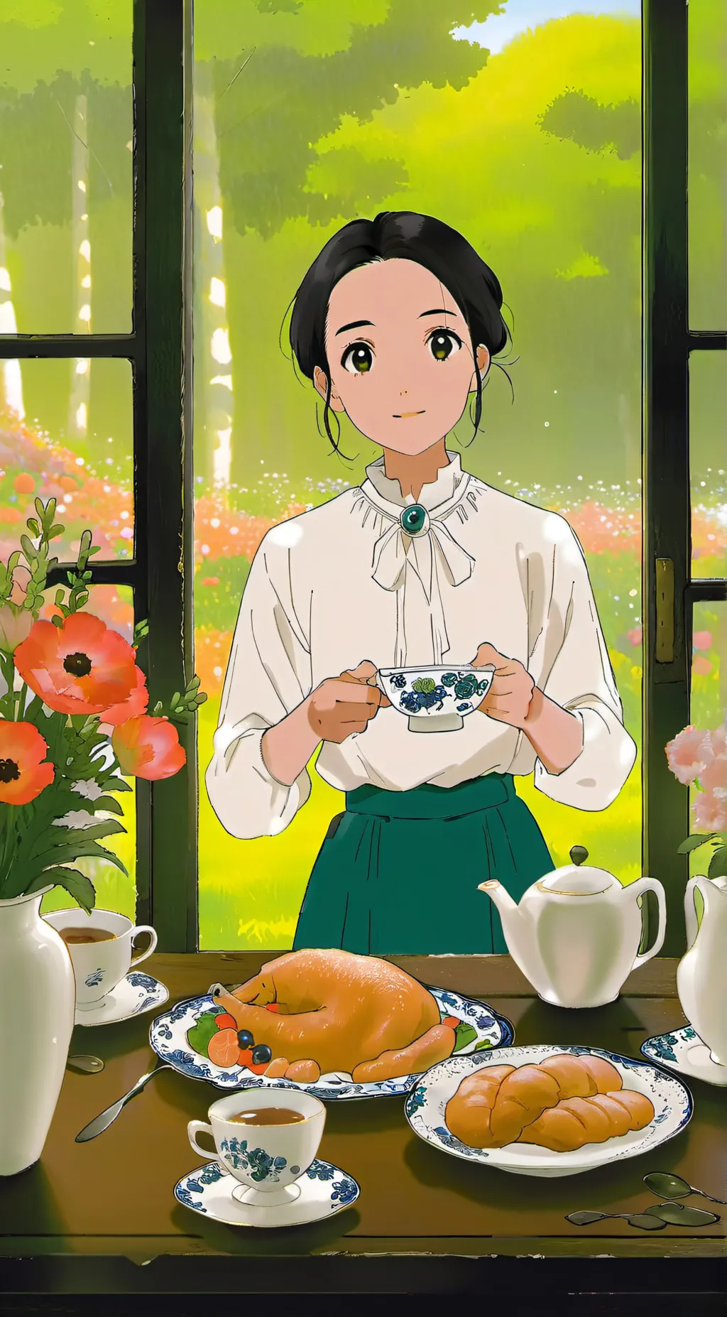 ai character: Mrs.Luna background