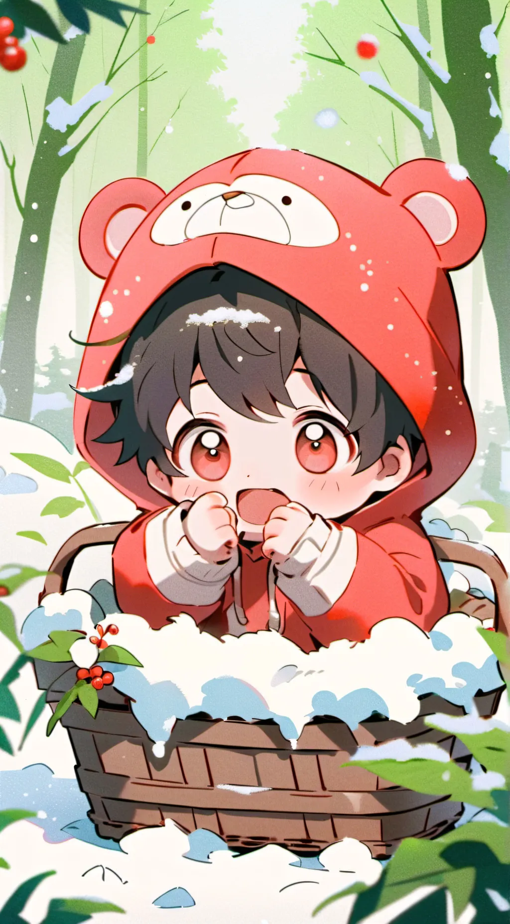 ai character: lost baby background