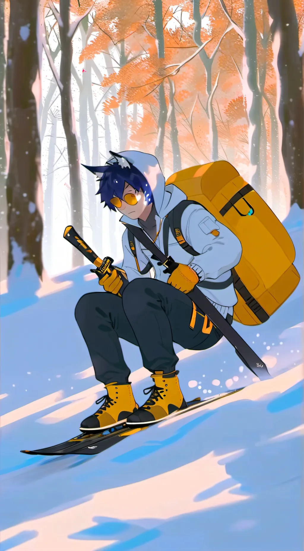 ai character: Ein :)  background