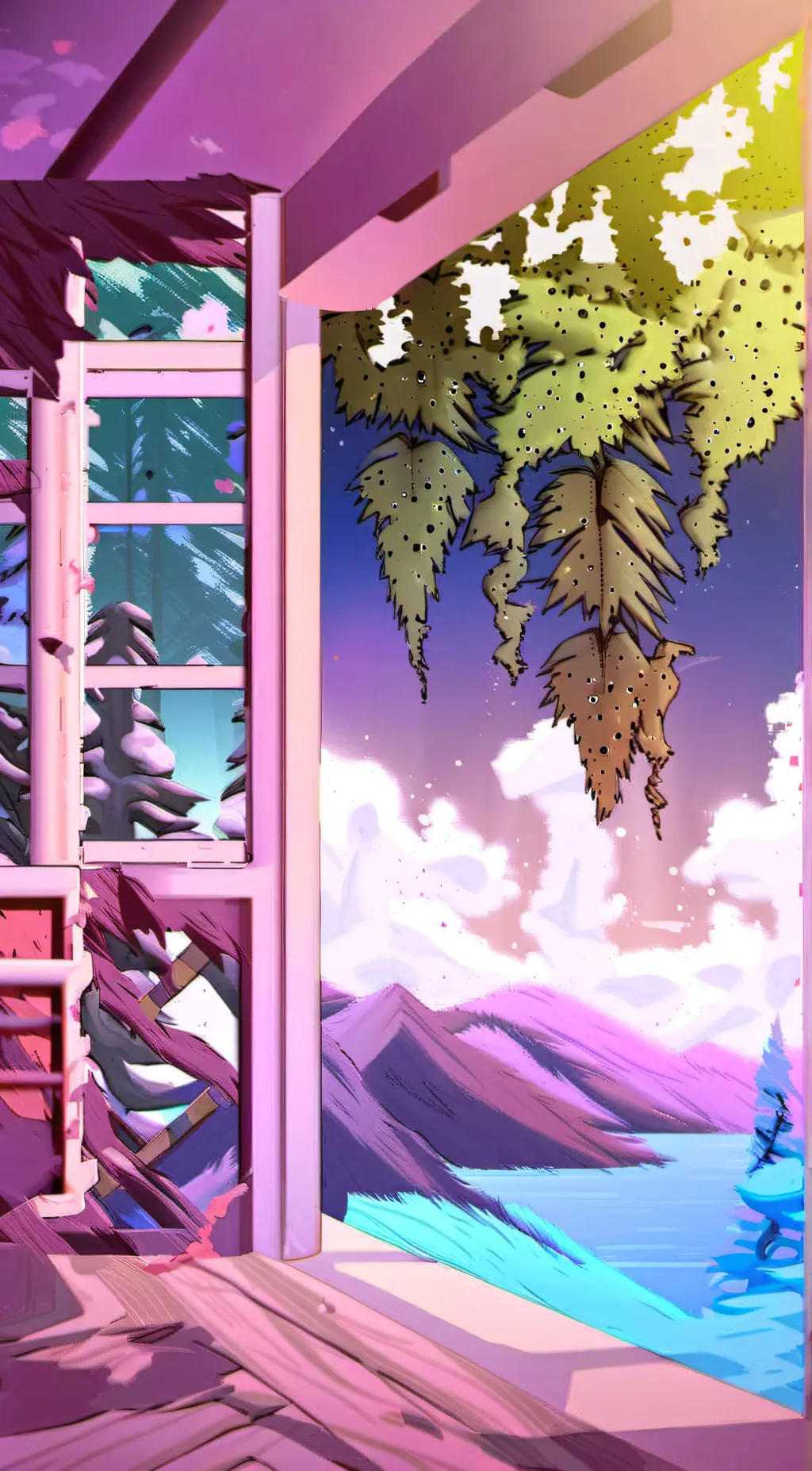 ai character: Mina funny background