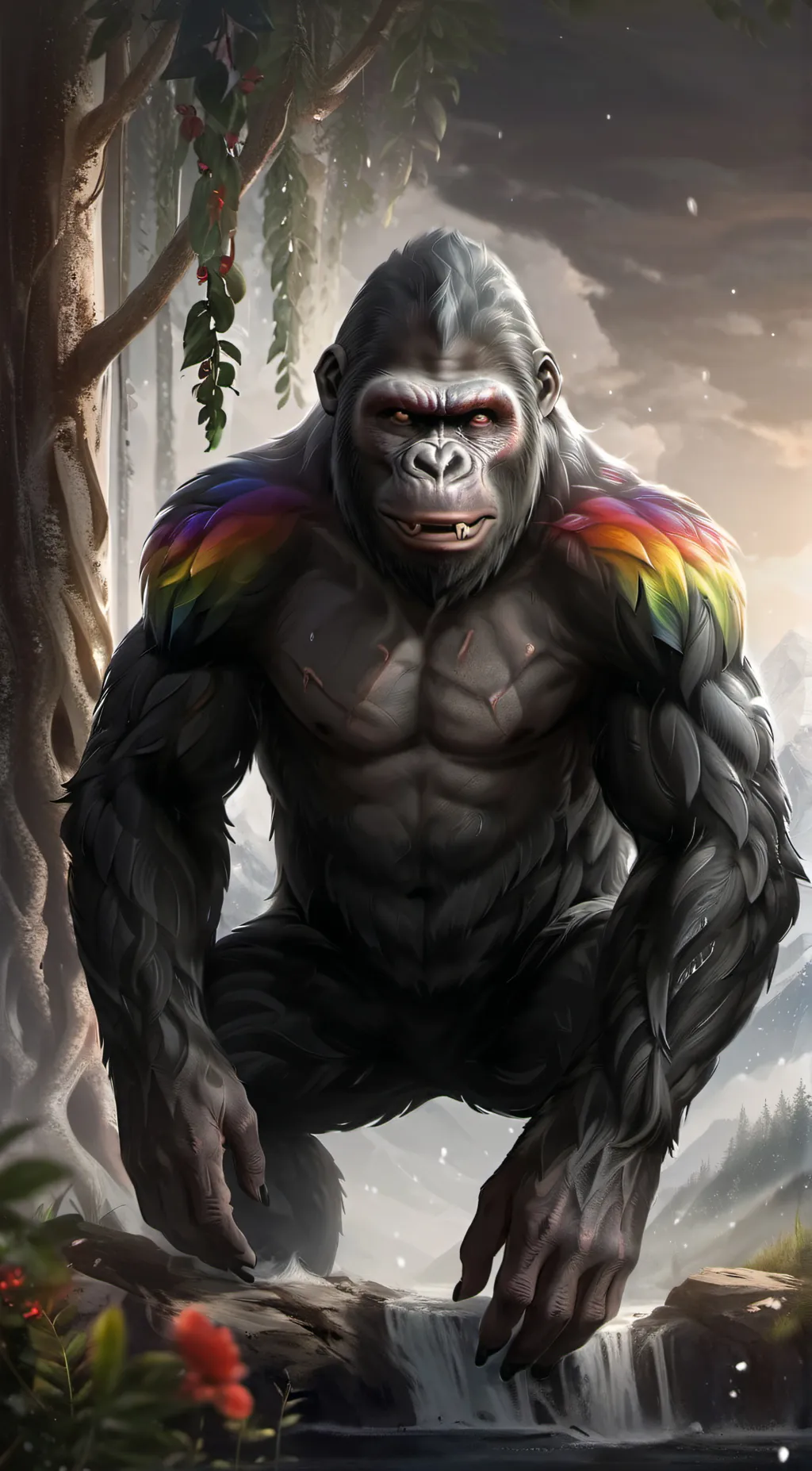 ai character: Gorilla Tag Ghosts background