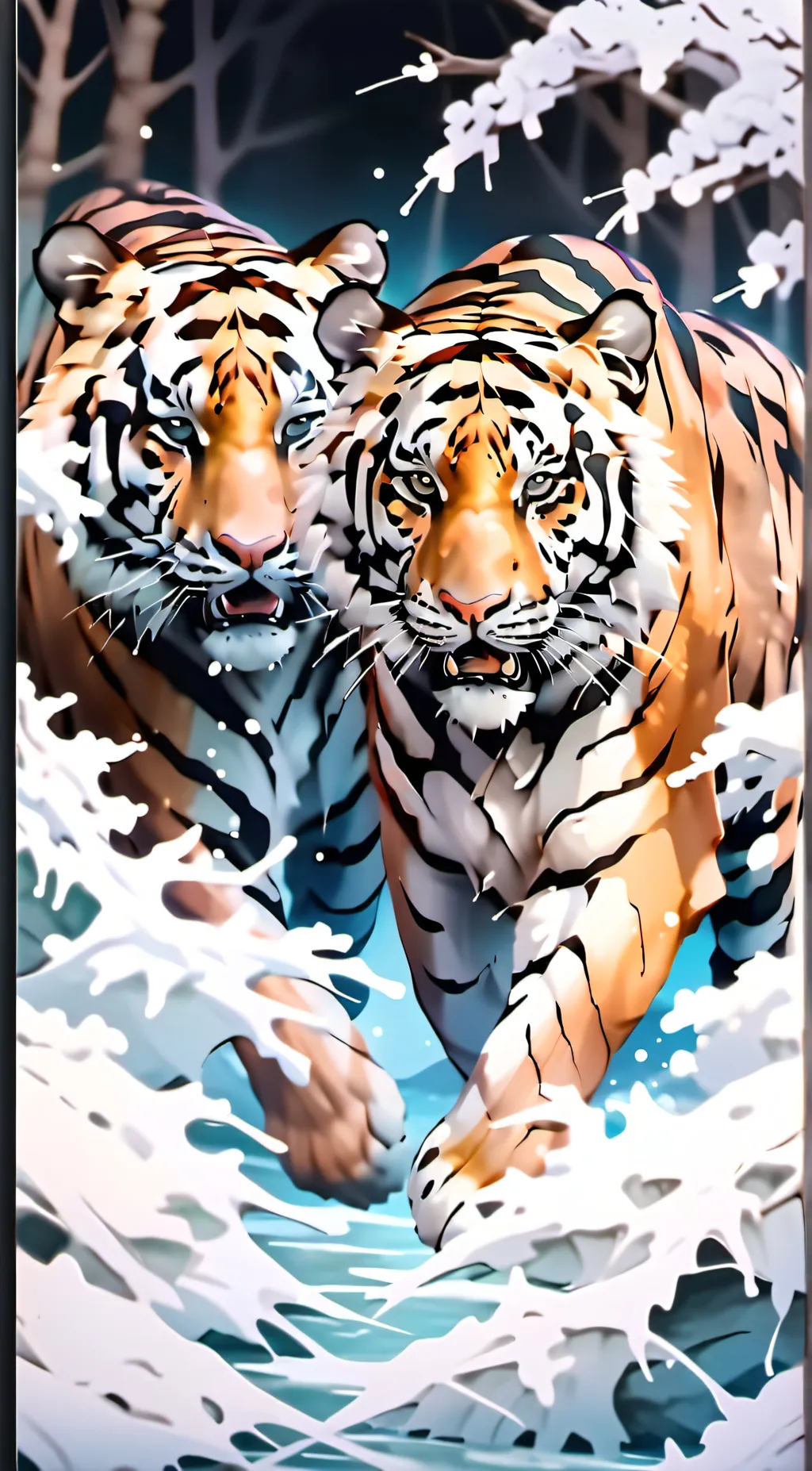 ai character: The tiger duo background