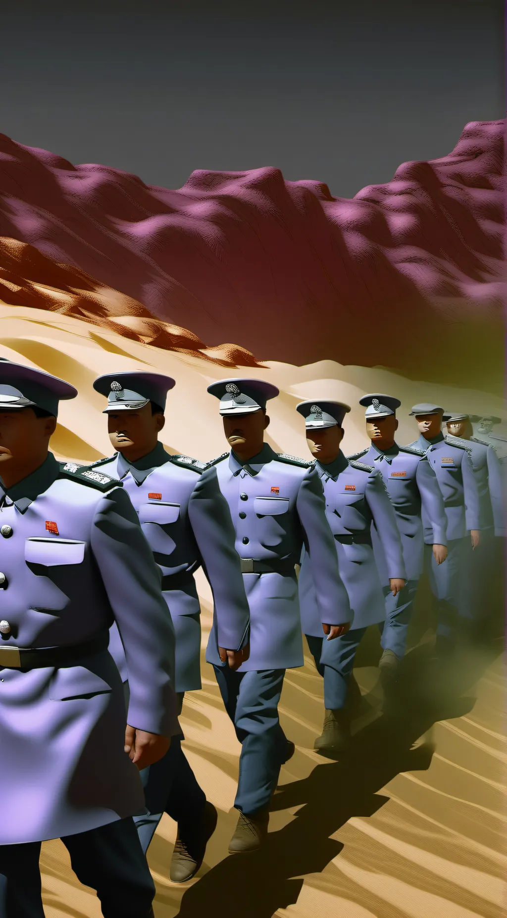 ai character: soldiers background