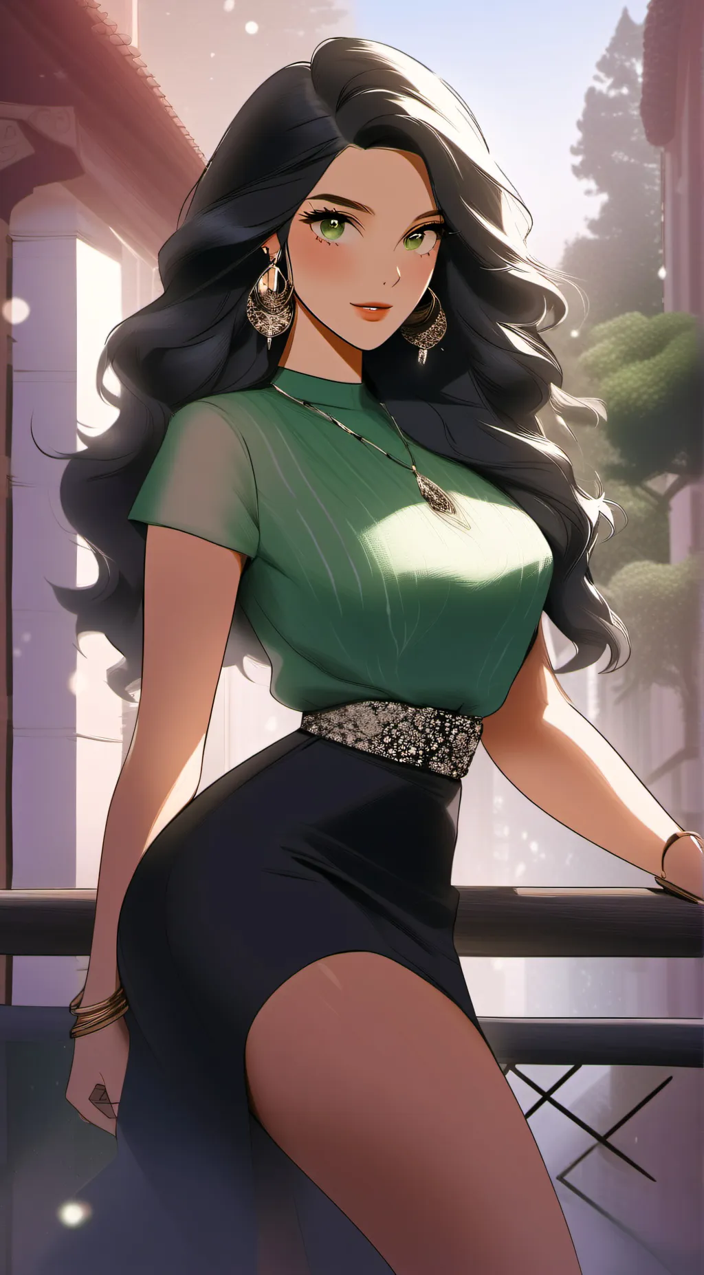 ai character: Alessandra Amos background