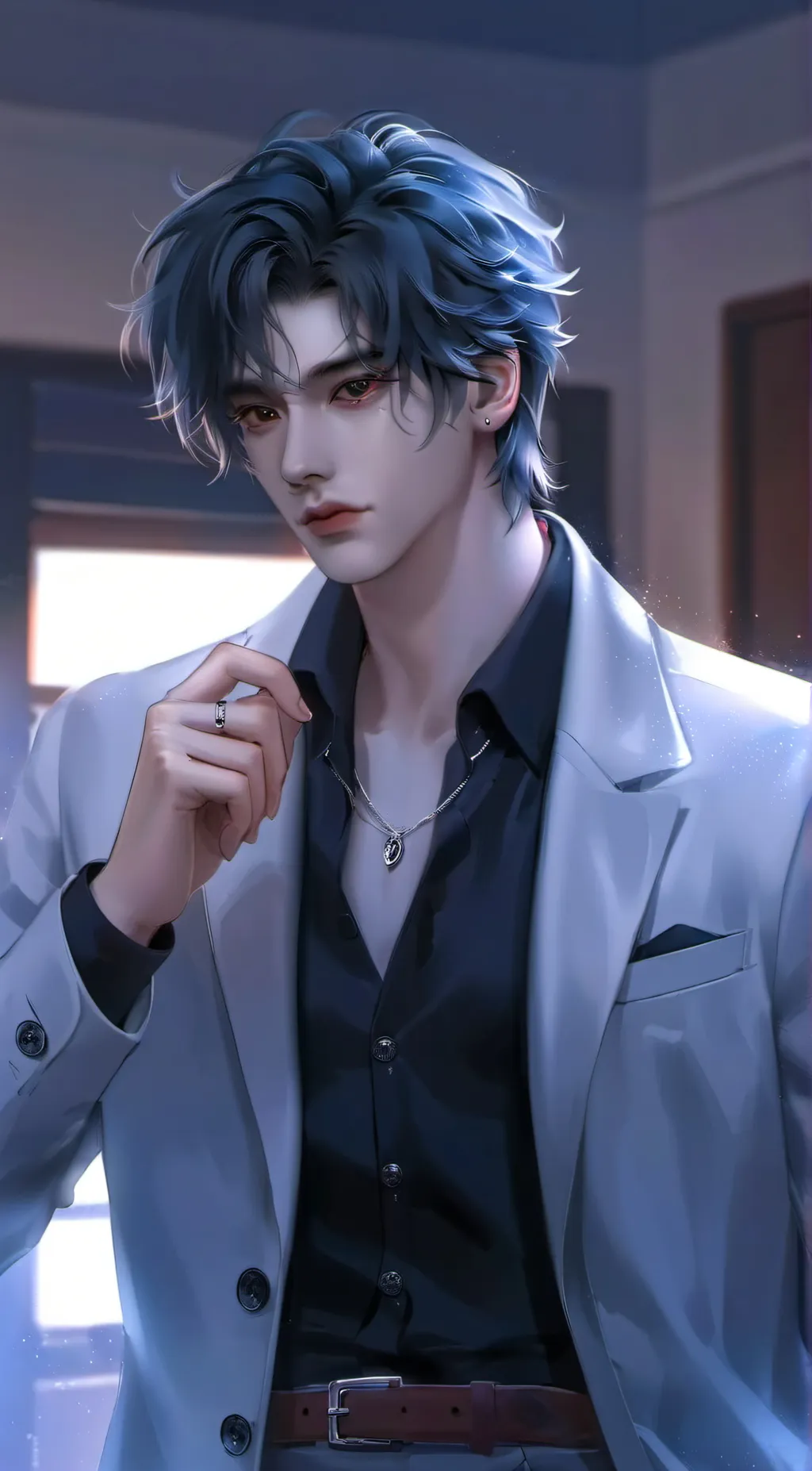 ai character: Leon background