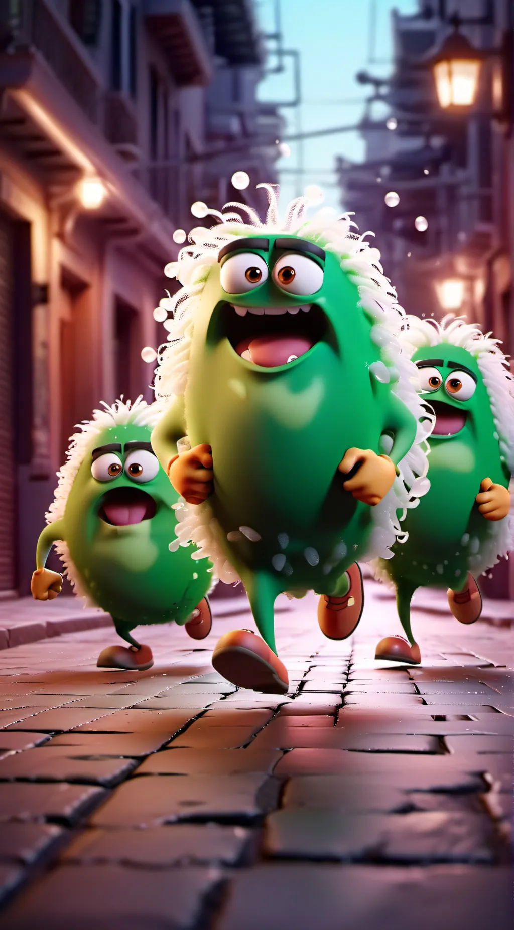 ai character: COVID /W NPCS background