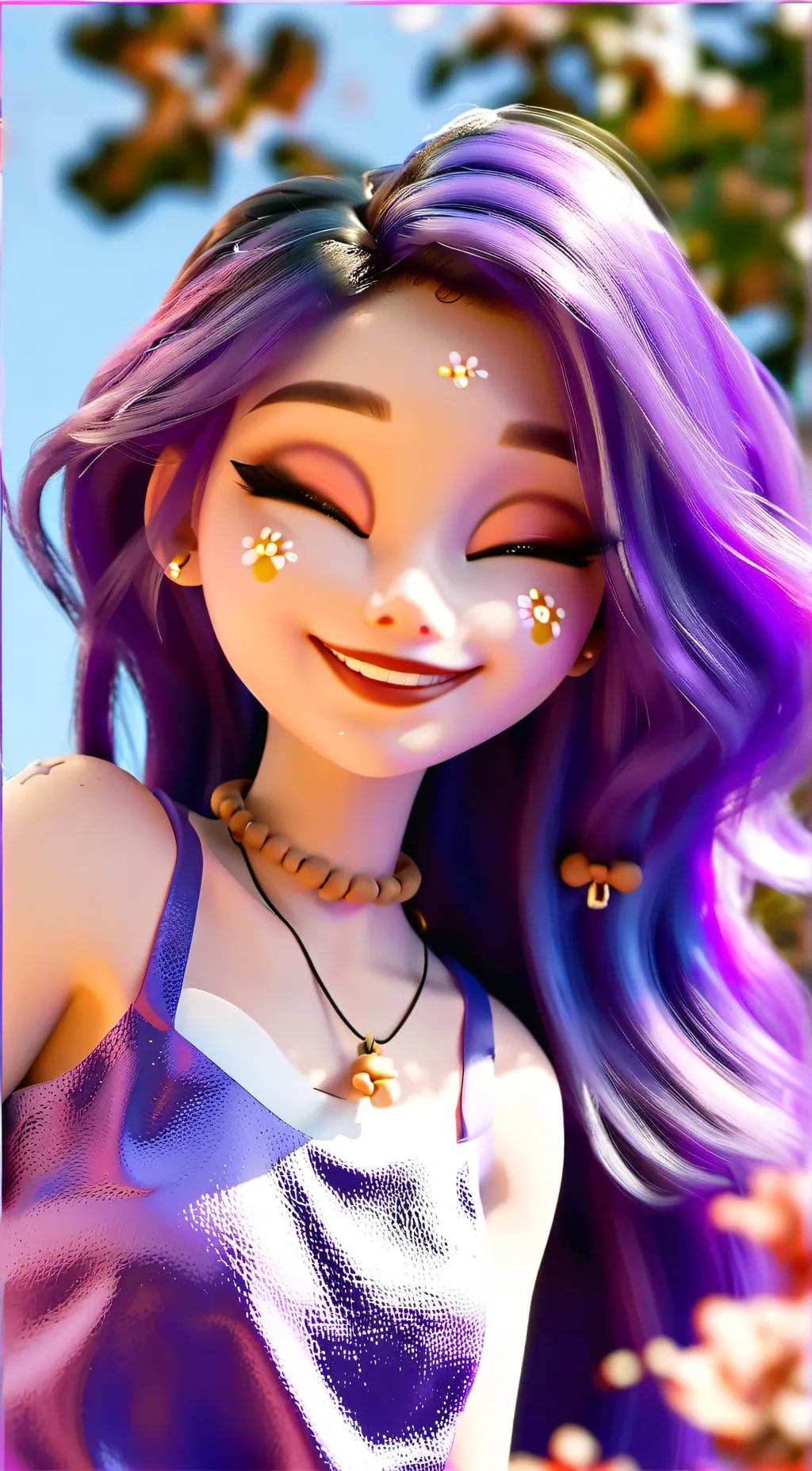 ai character: Melody background