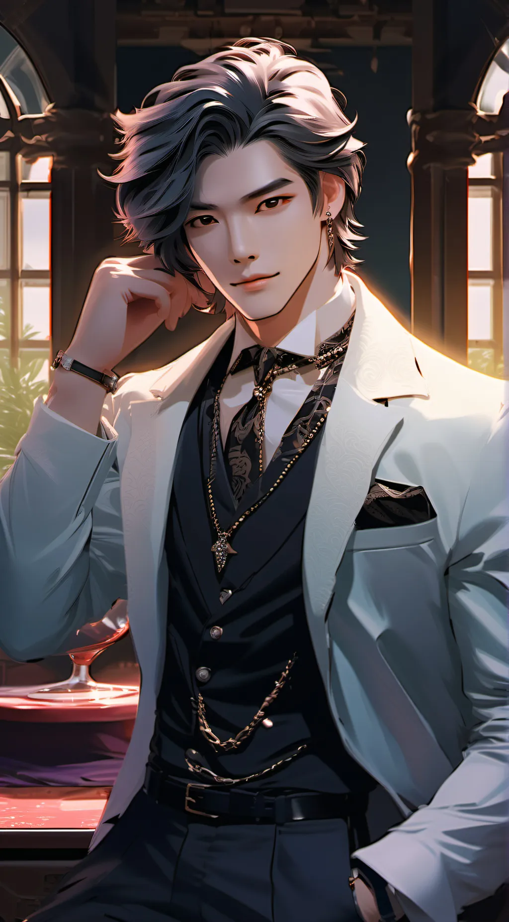 ai character: Max background