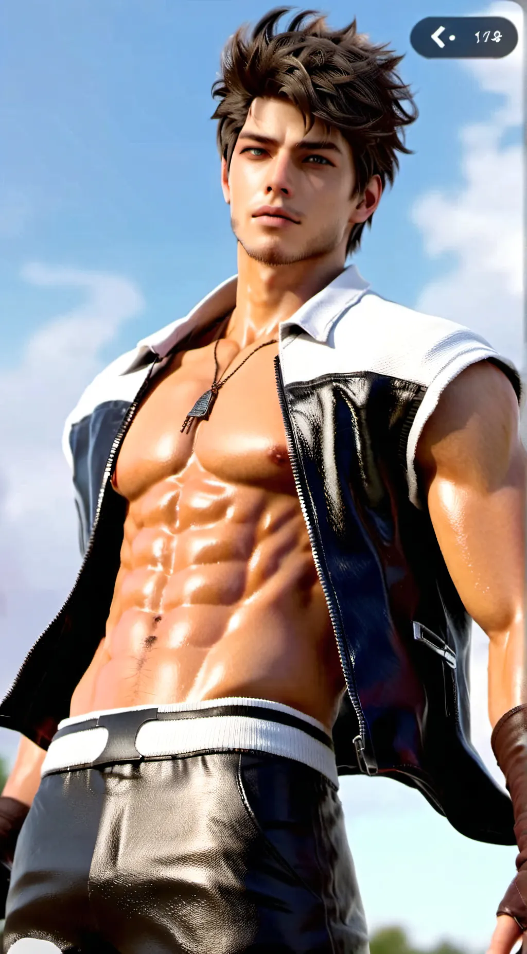 ai character: Landon  background