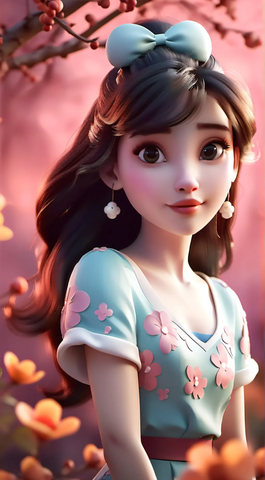 ai character: candy world background