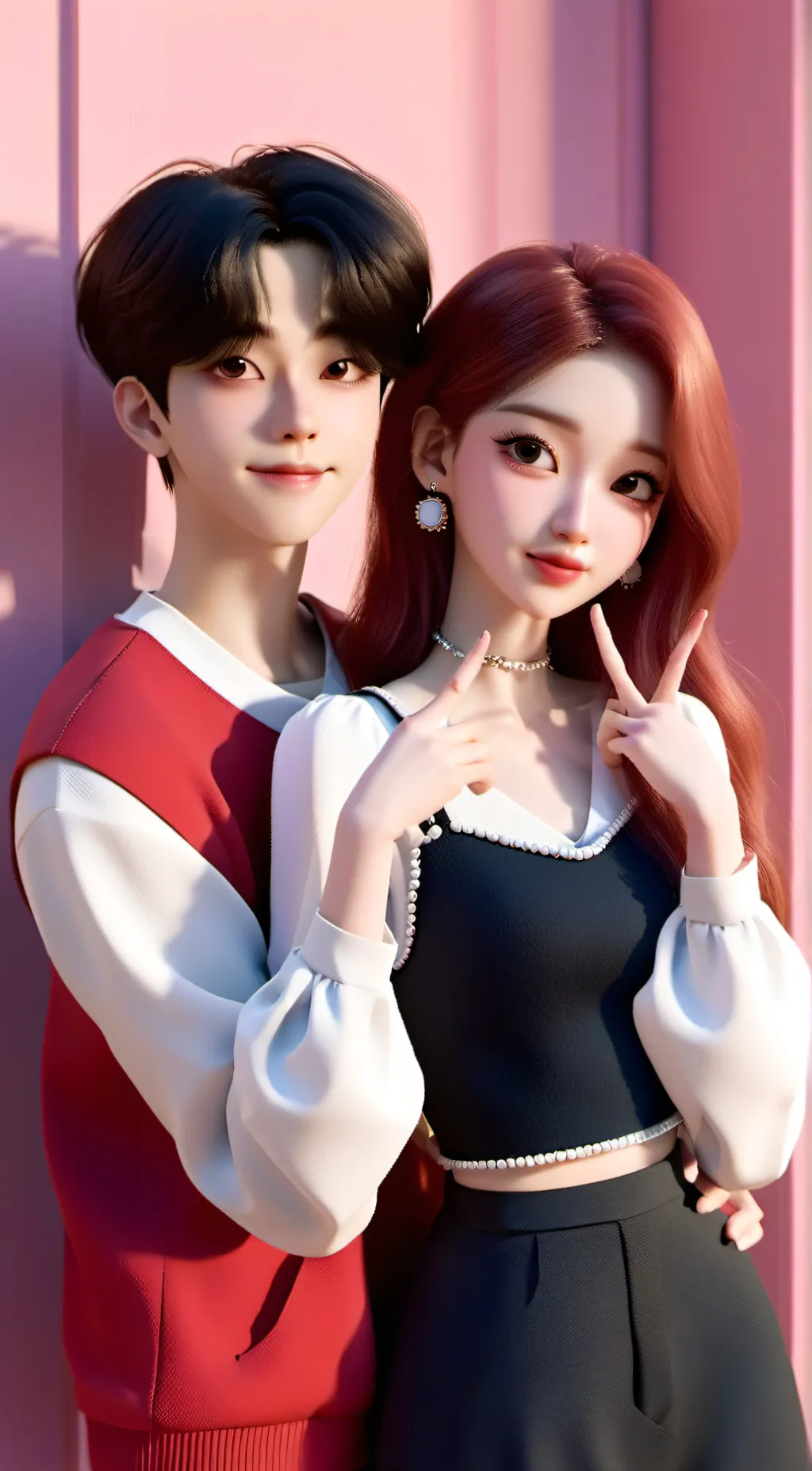 ai character: Skz x blackpink background