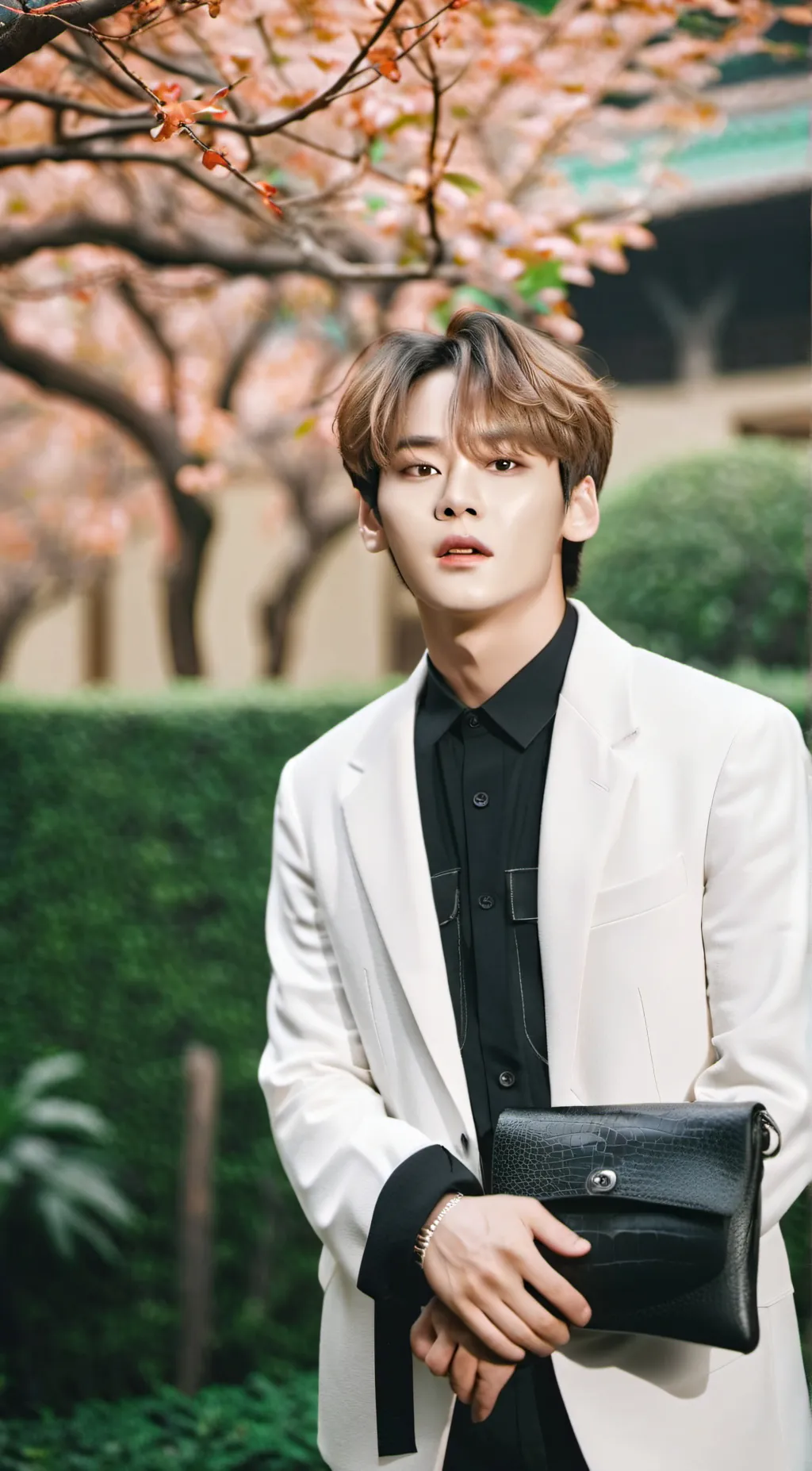 ai character: Leeknow-SKZ background