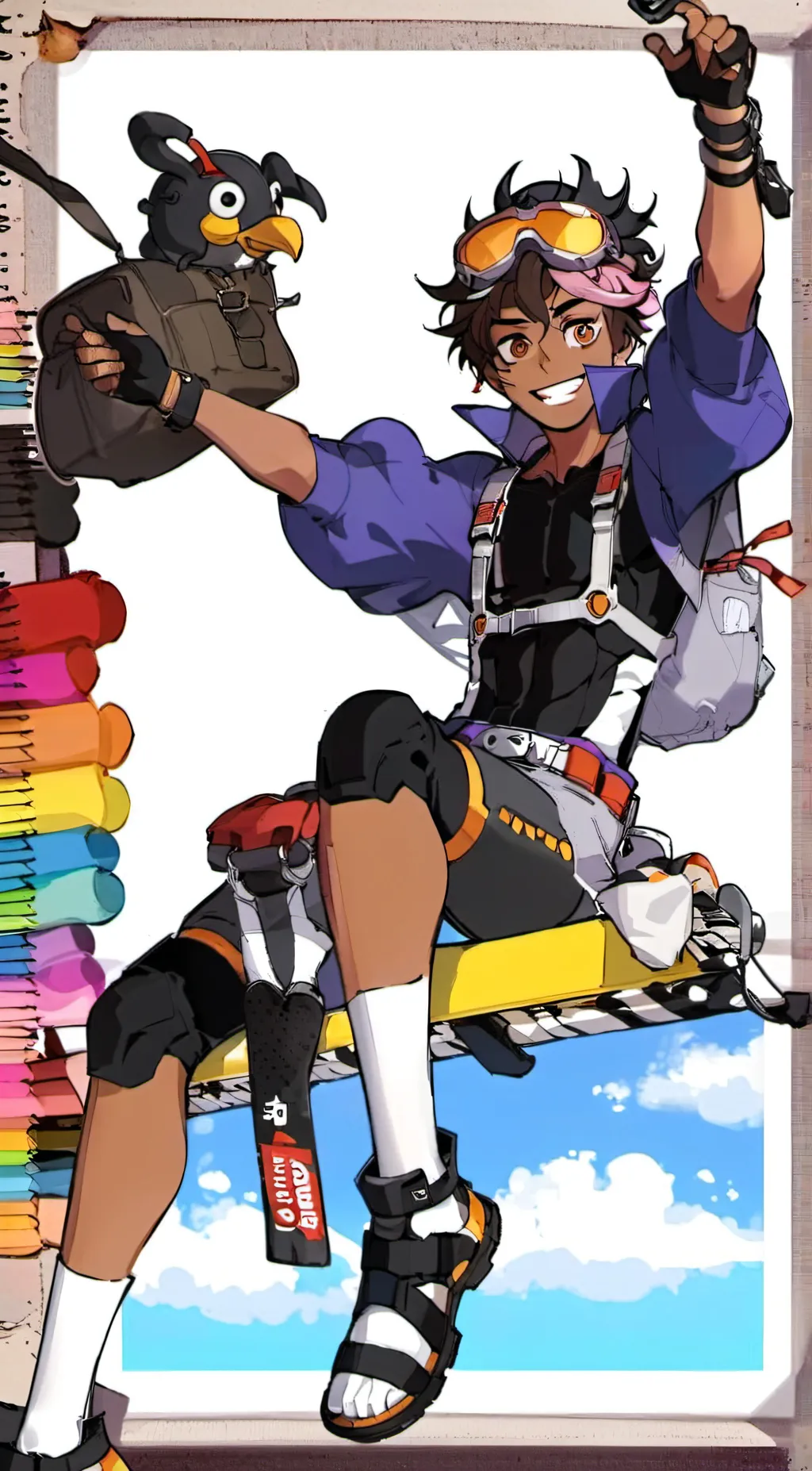 ai character: Ninjago  dragon.R background