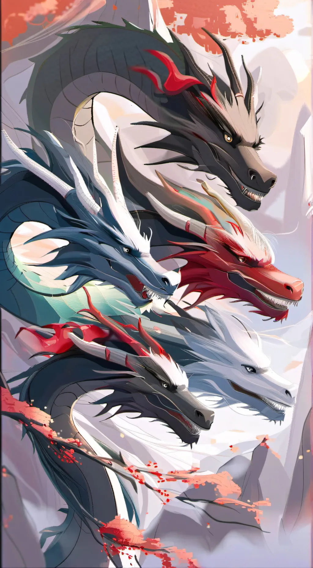 ai character: Five dragons background