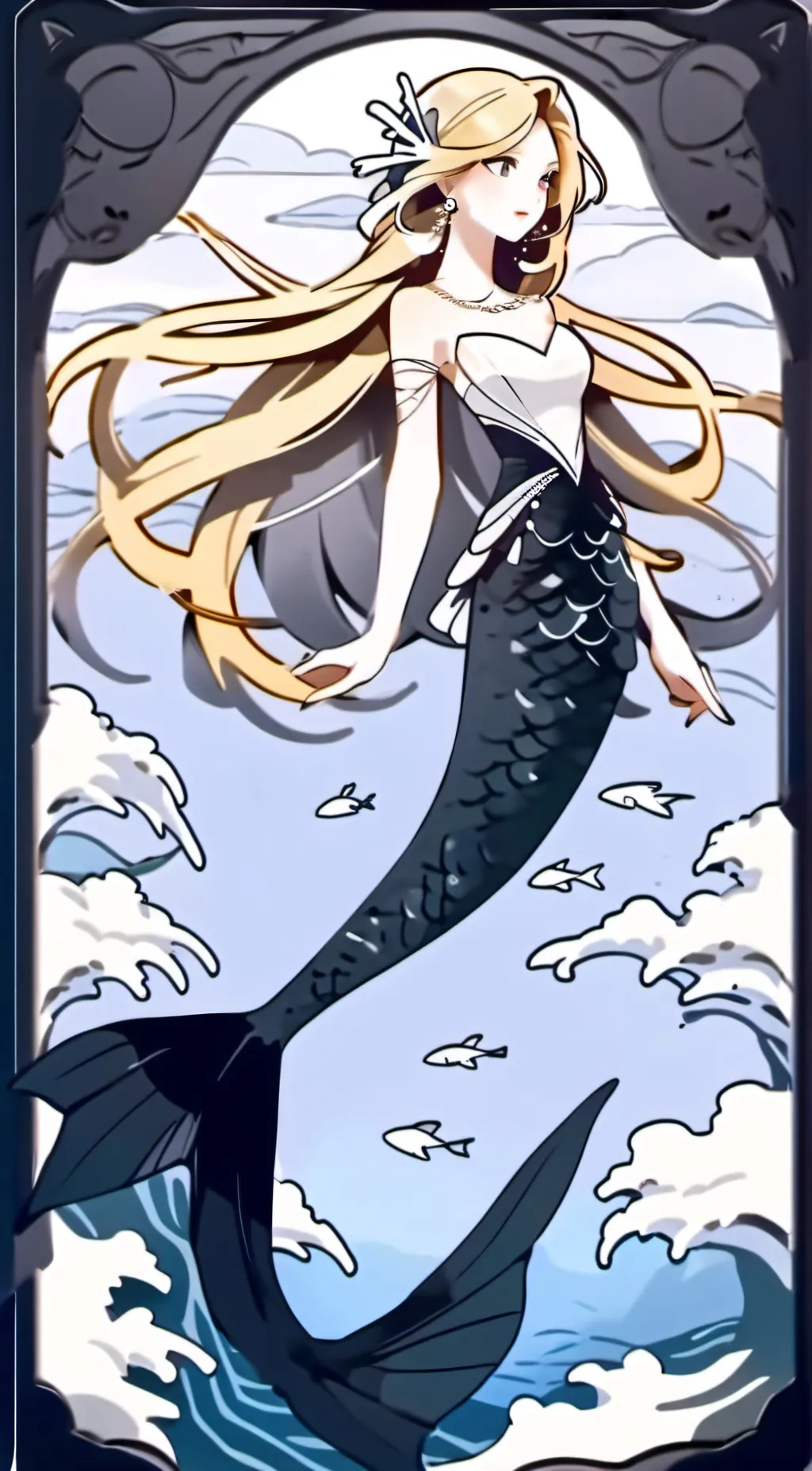 ai character: Barbara(Mermaid) background
