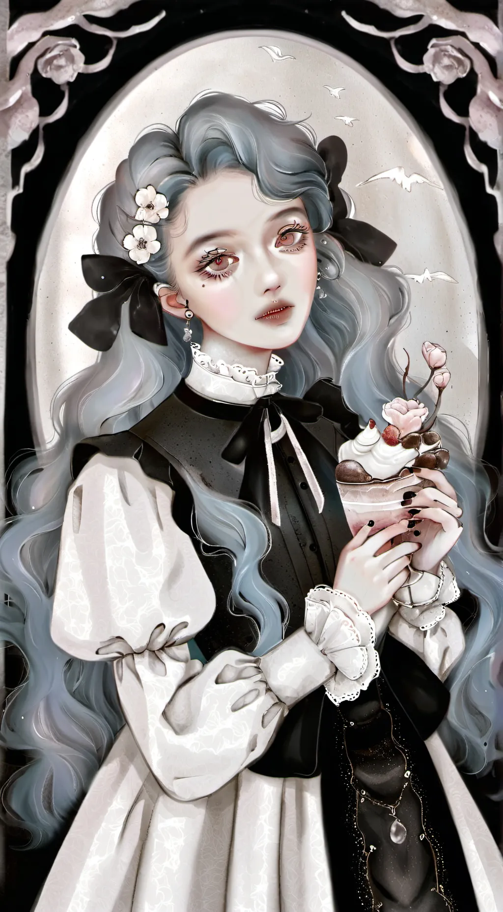 ai character: Crystal. background