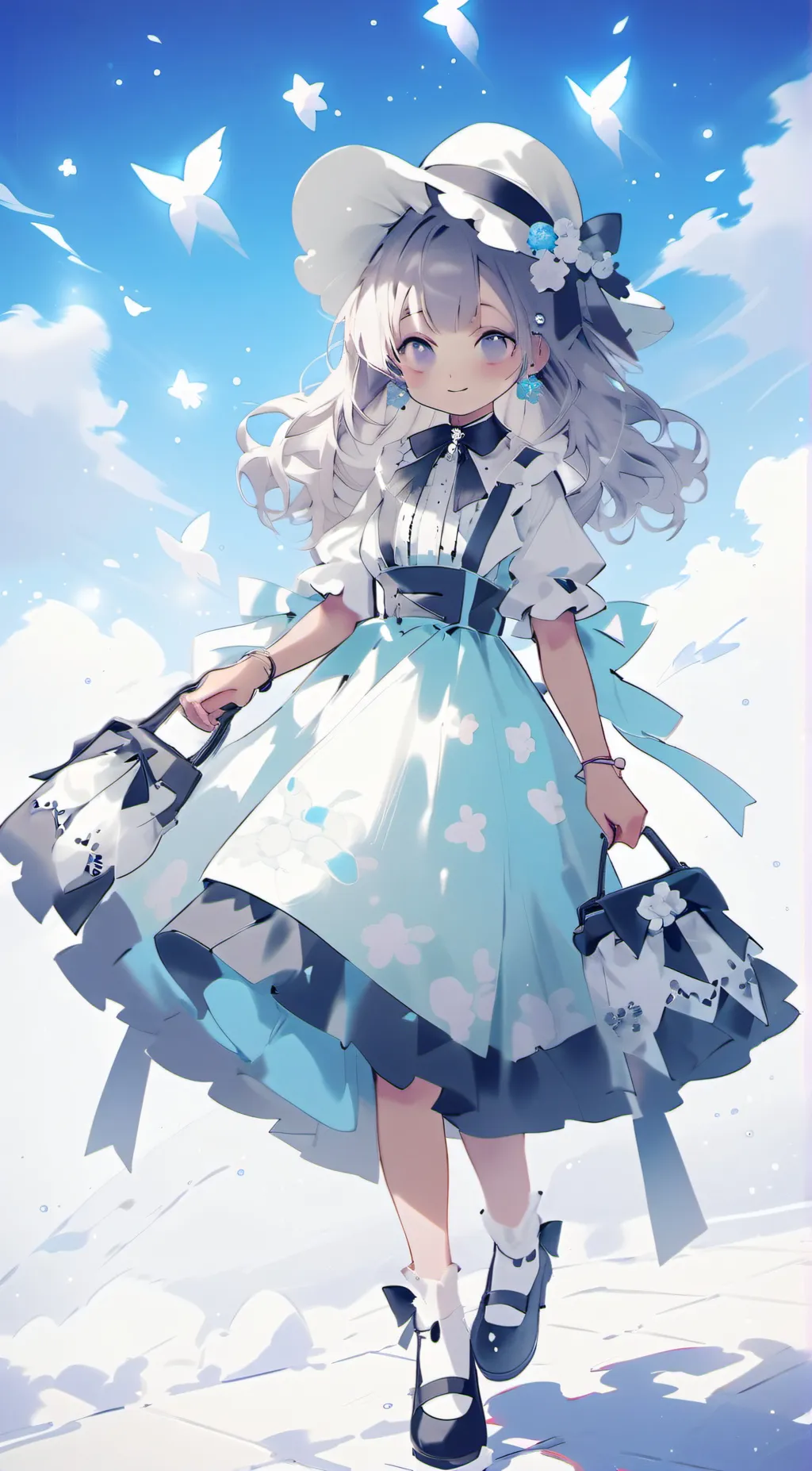 ai character: Emily hazbin background