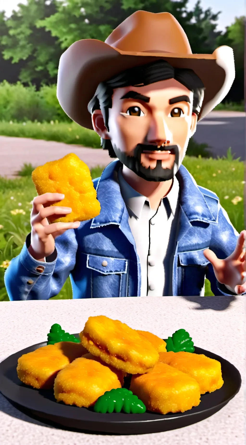 ai character: cotton eye joe background