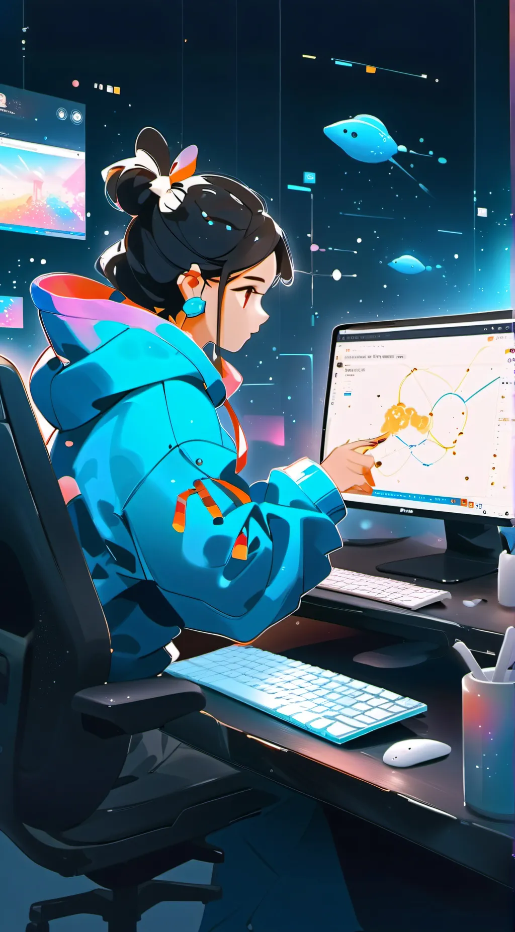 ai character: Lilly background