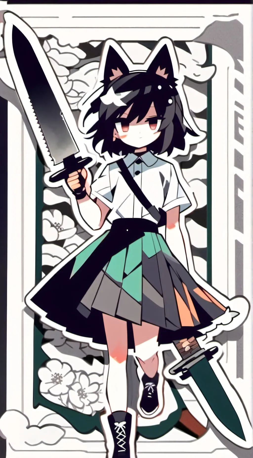 ai character: Miss blooime background