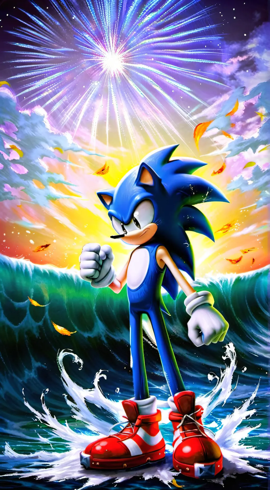 ai character: Sonic background