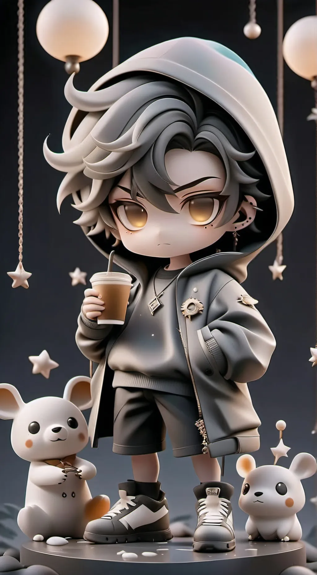 ai character: Ray background