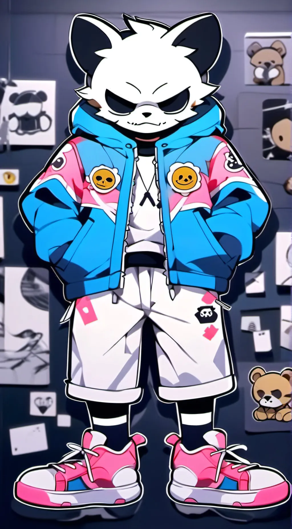 ai character: Sansfield background