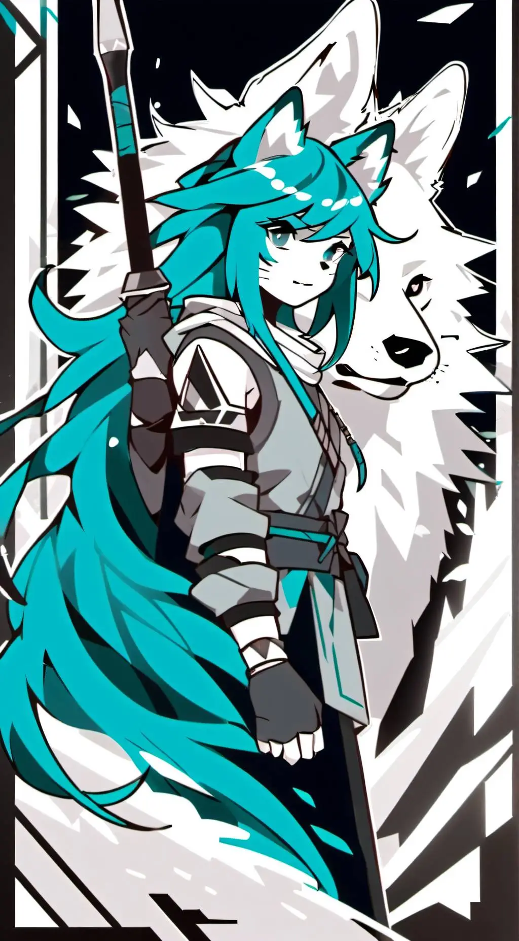 ai character: NightWolf/Nigera background