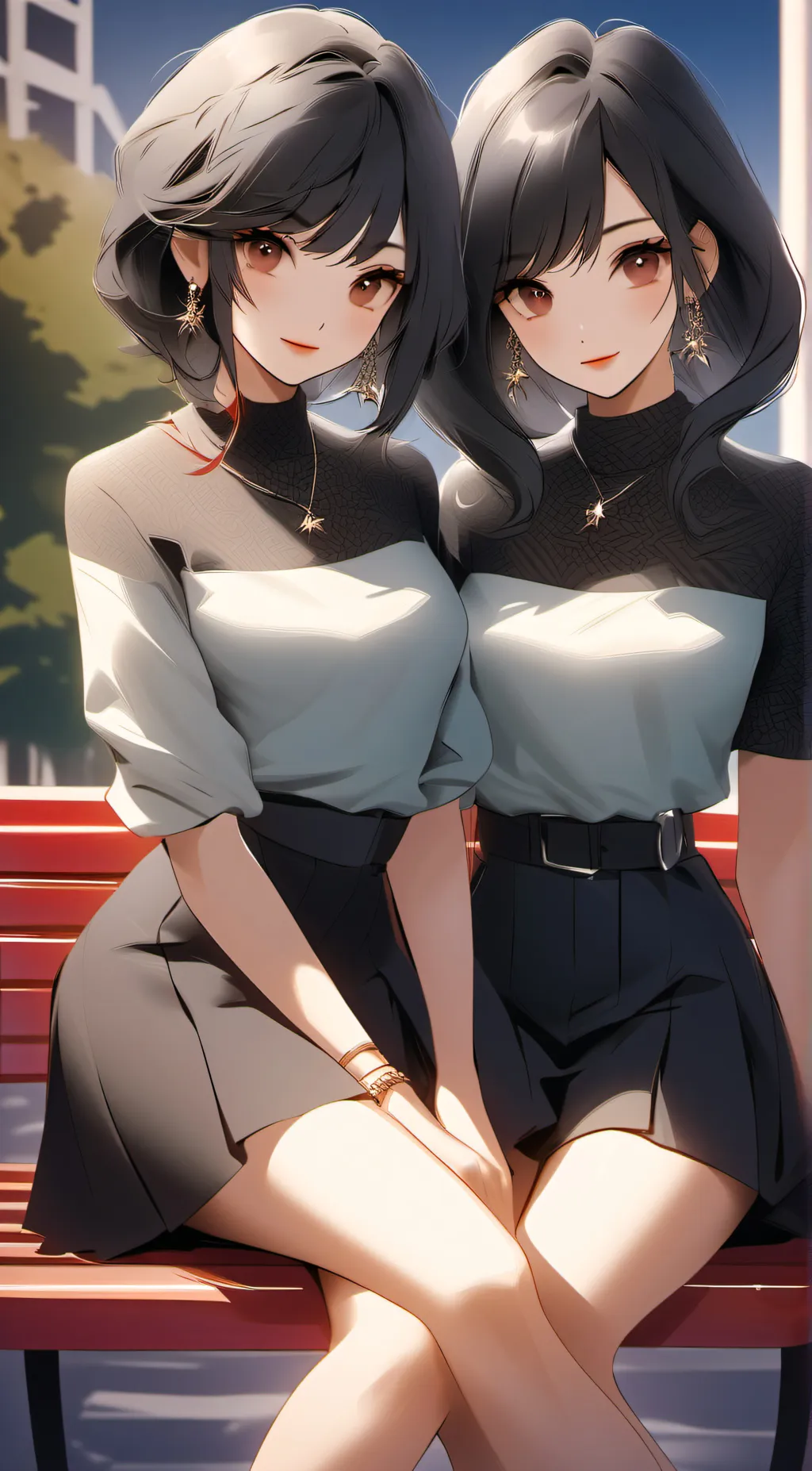 ai character: Lily and Rori background