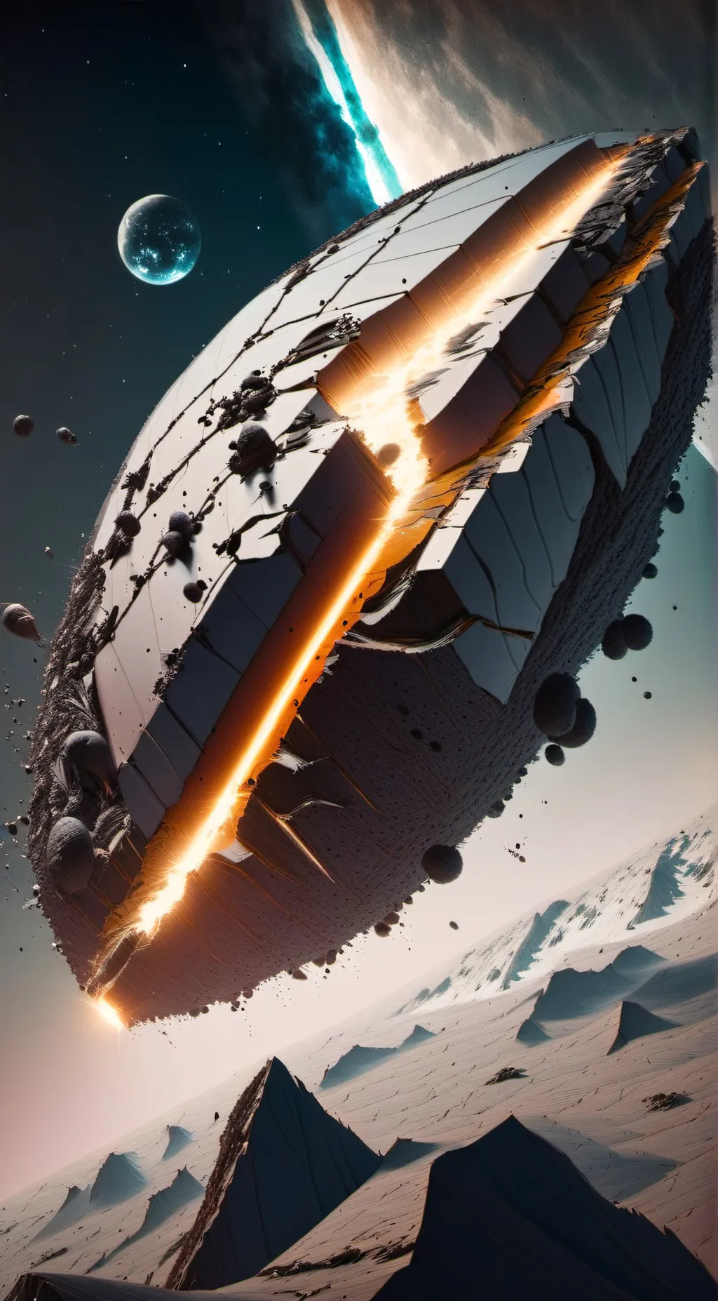 ai character: meteor background