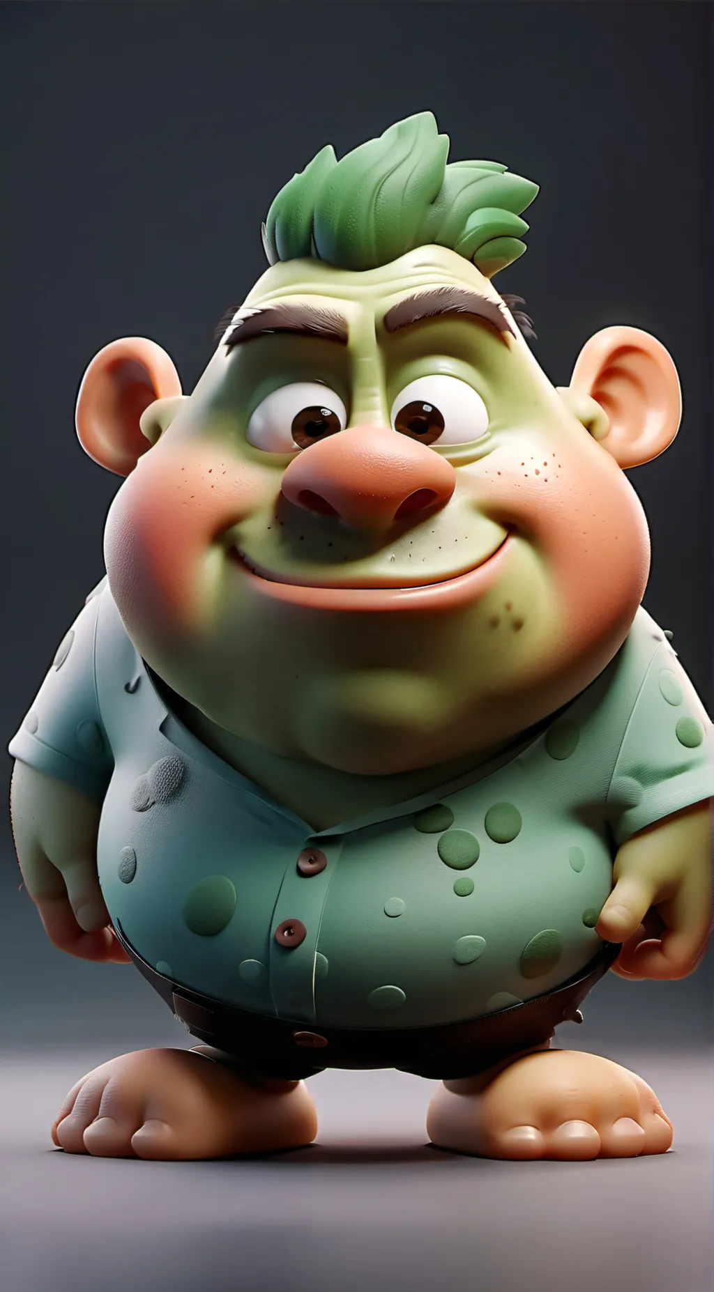 ai character: troll man background