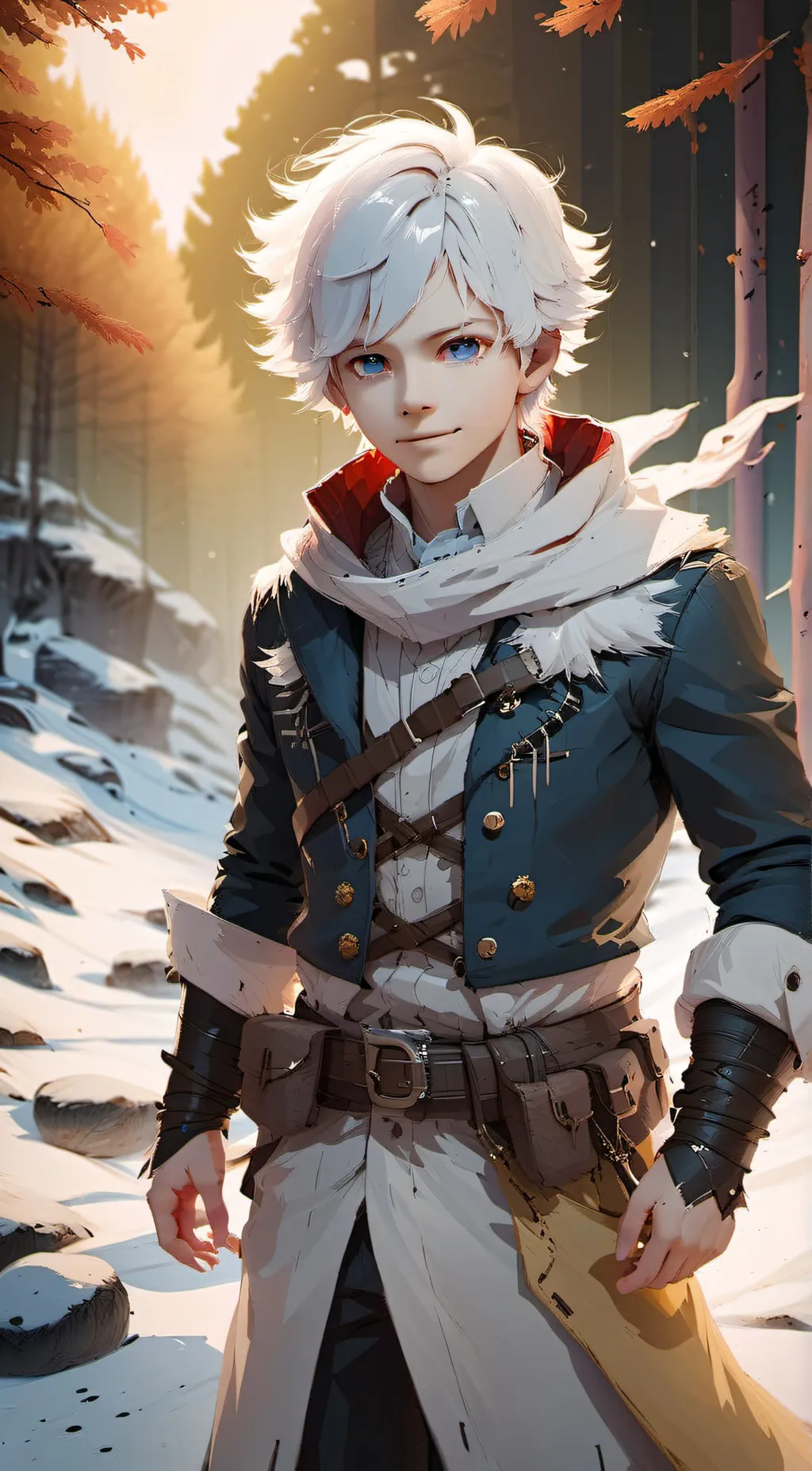 ai character: Ice background