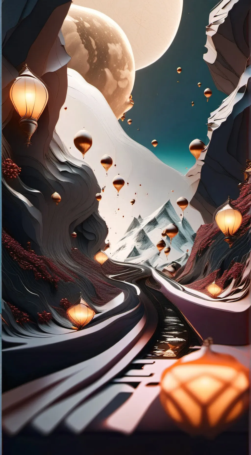 ai character: hazbin camping tri background