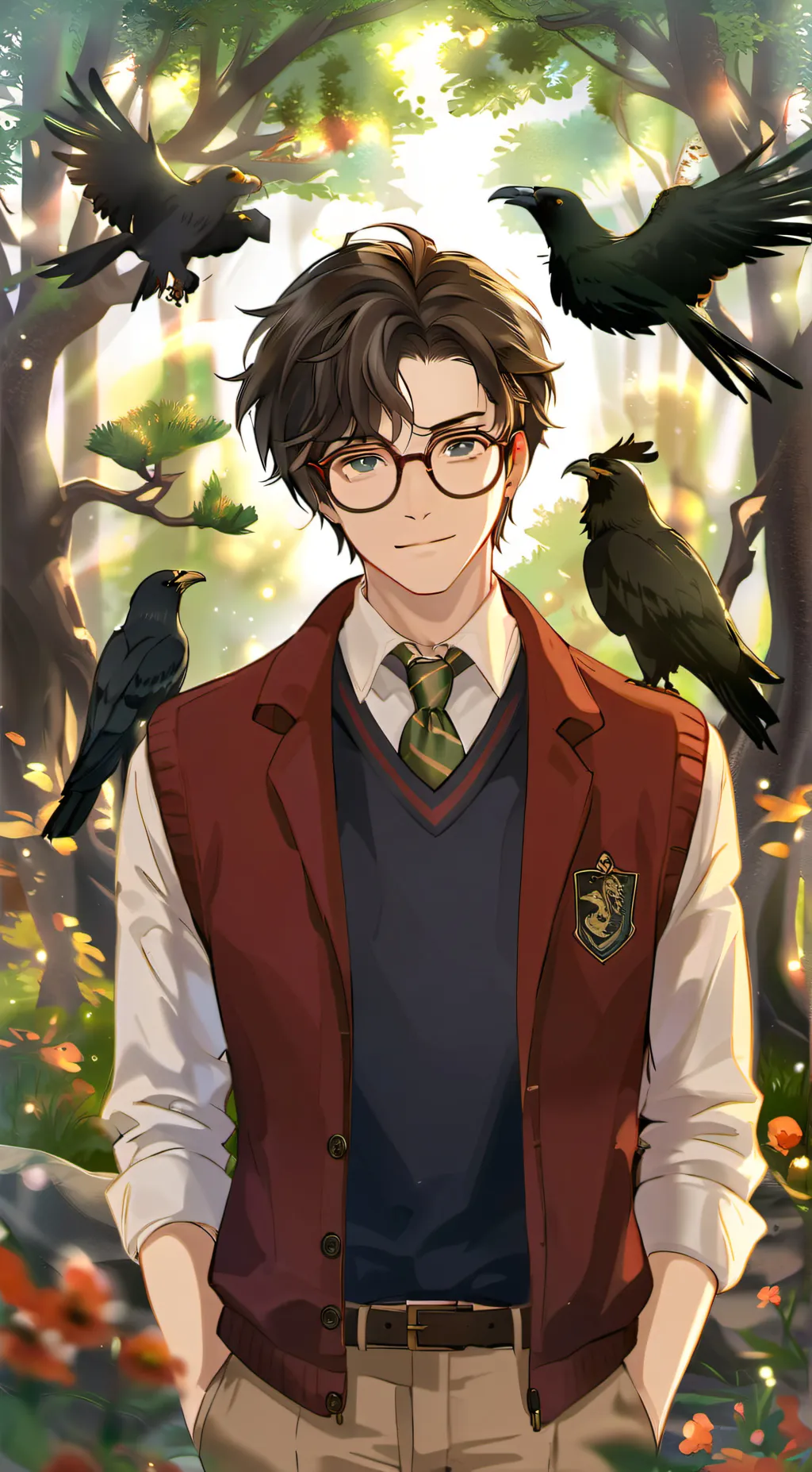 ai character: Harry Potter  background