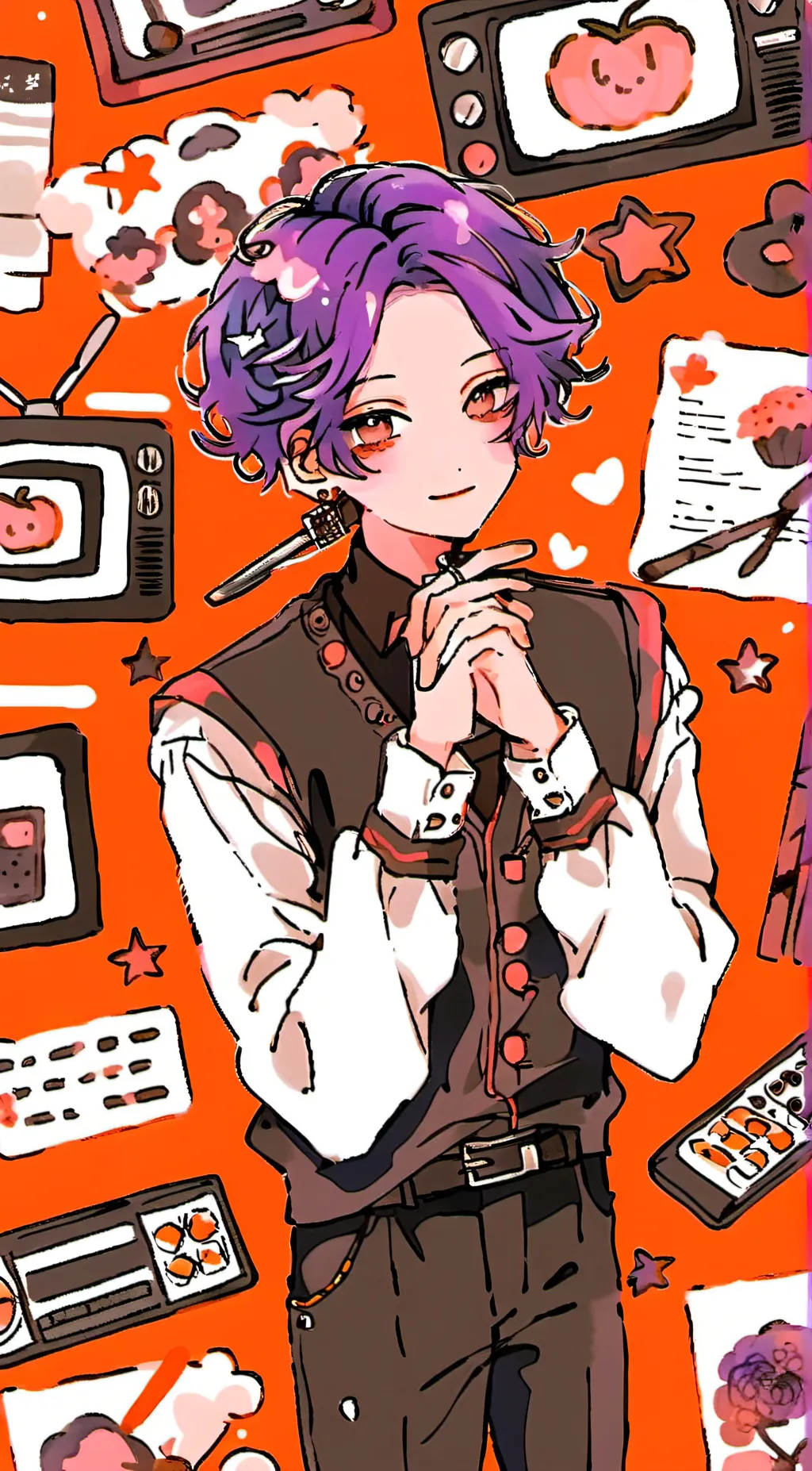 ai character: 📺Human TvMan📺 background