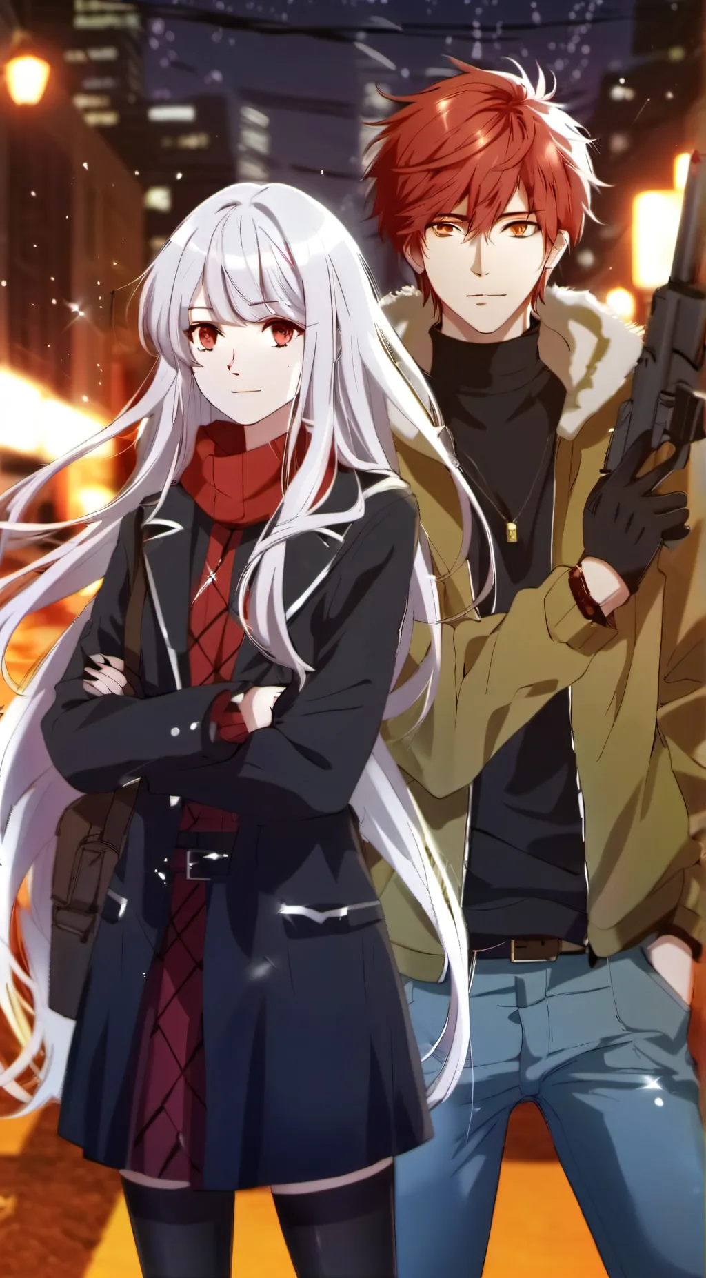 ai character: Cory and Mia background