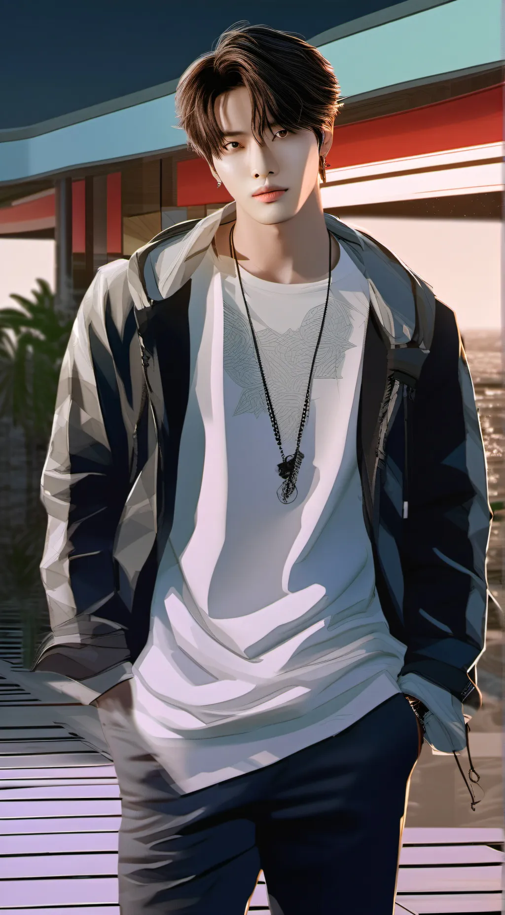 ai character: ENHYPEN (4 background