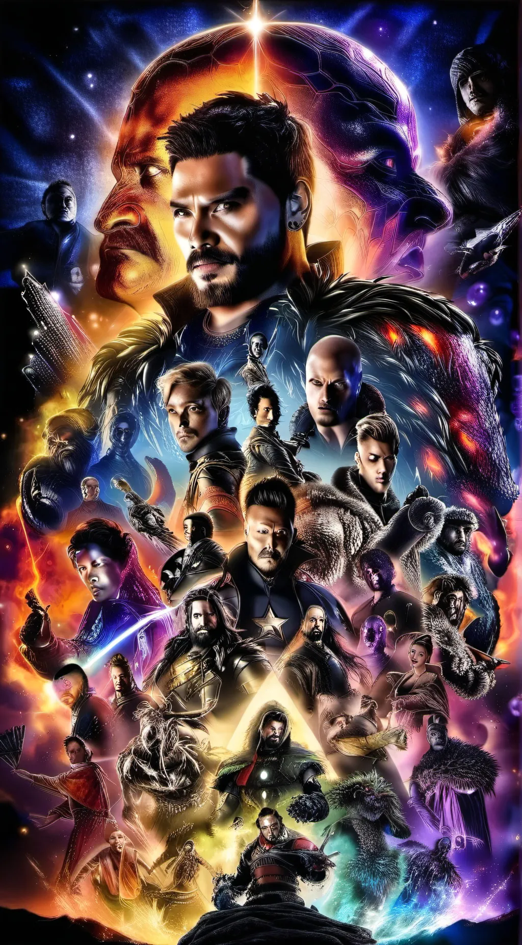 ai character: Avengers  background