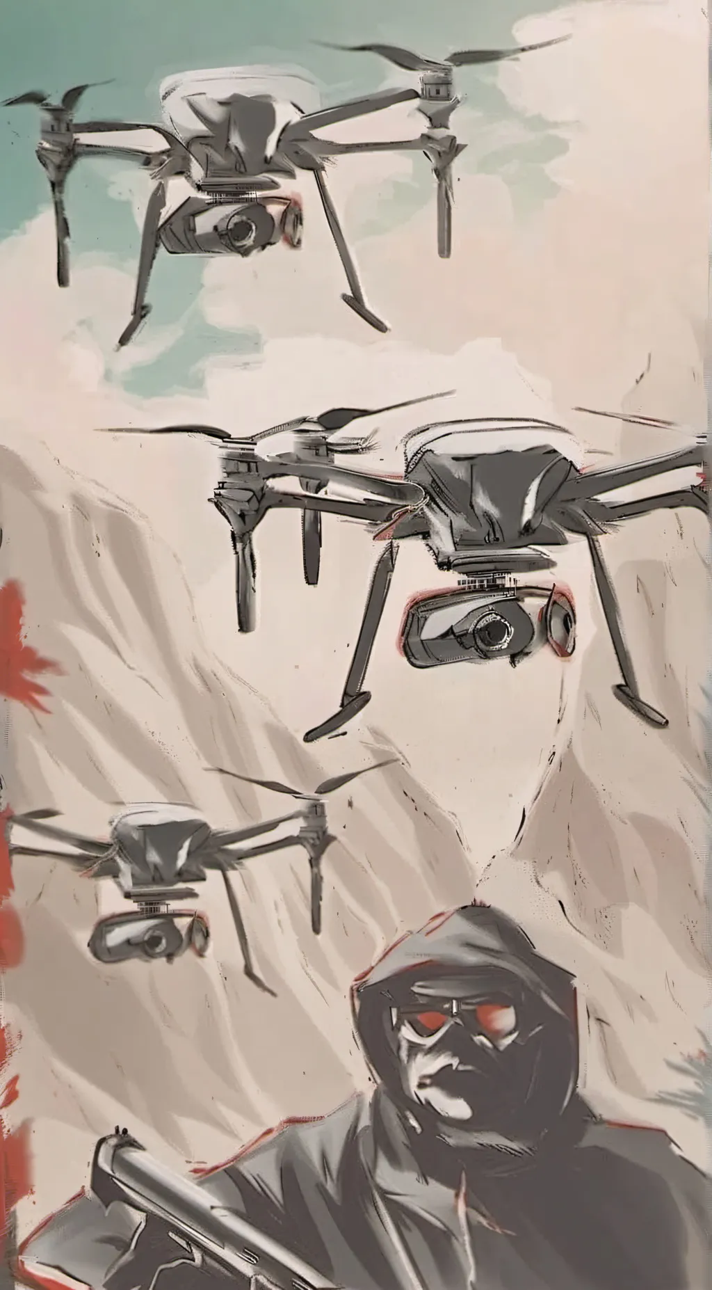 ai character: murder drones  background