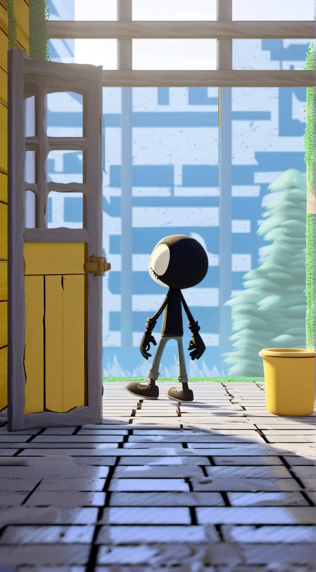 ai character: Bendy background