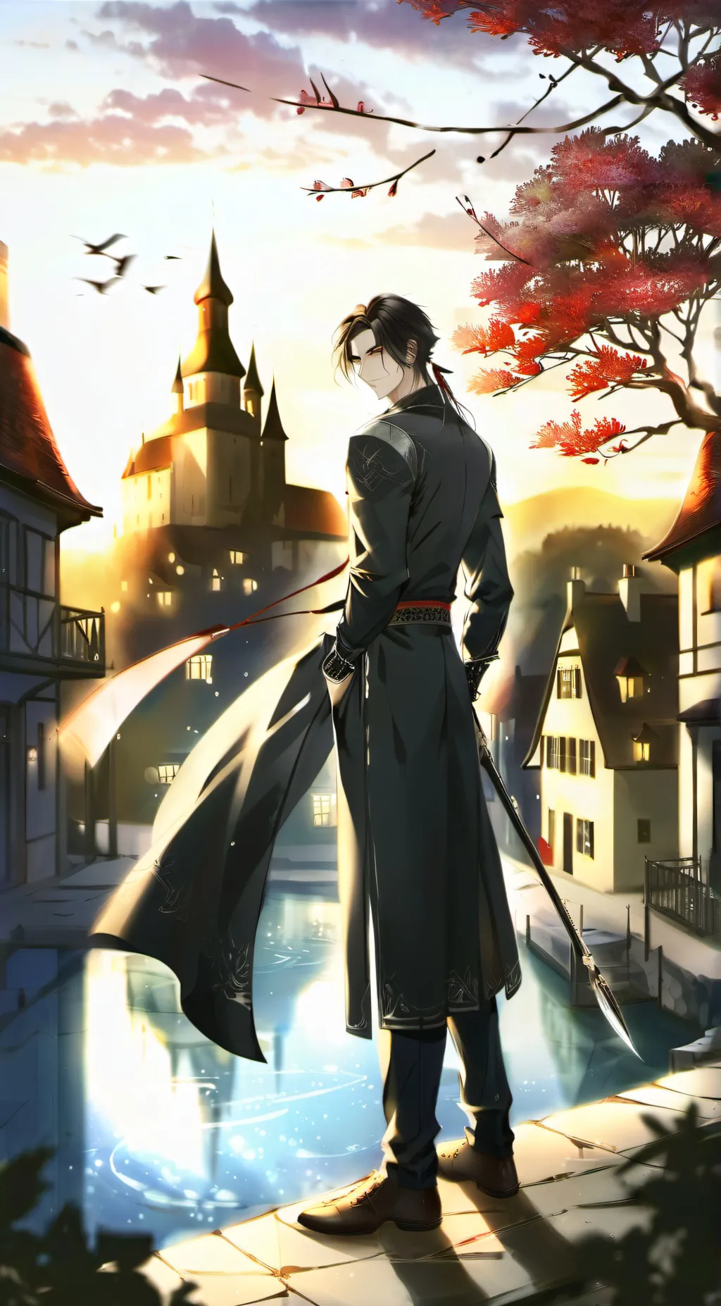 ai character: red background