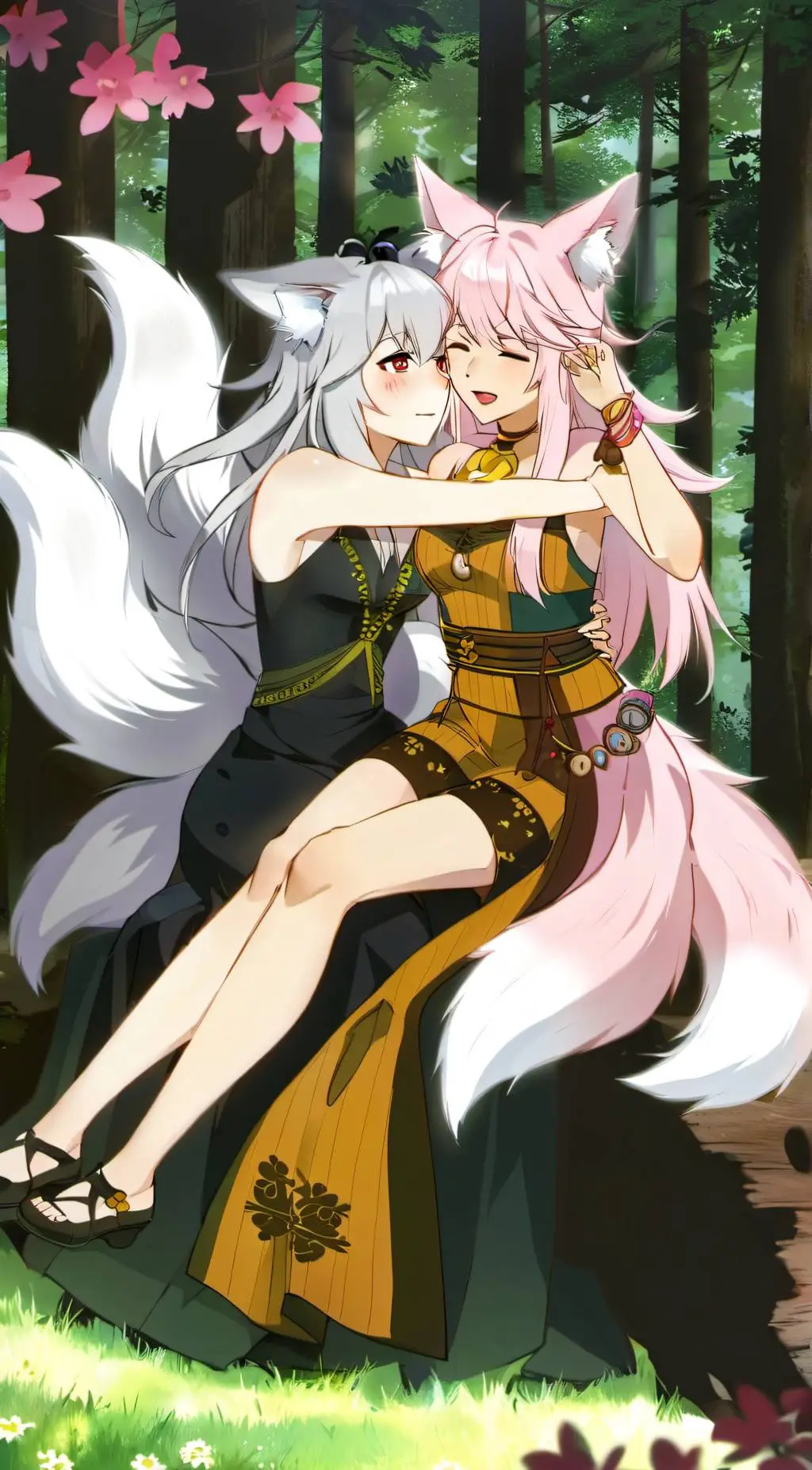 ai character: Mira&Suki background