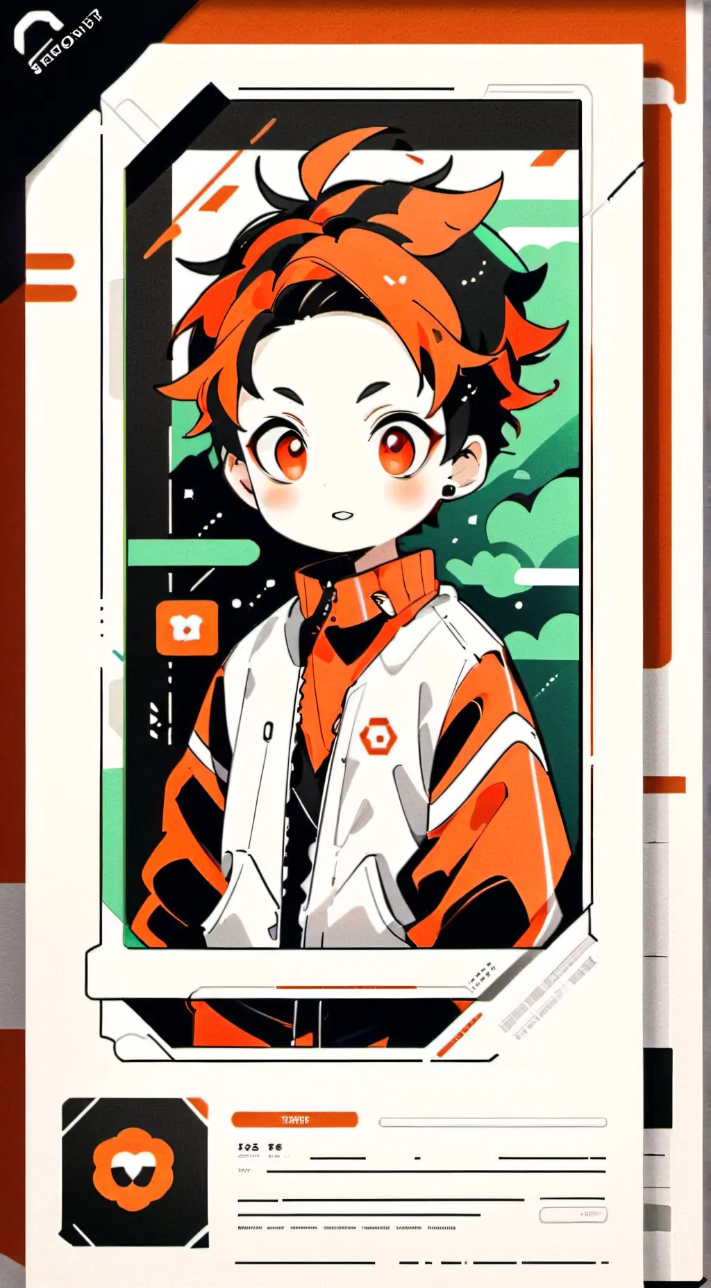 ai character: you cute baby  background