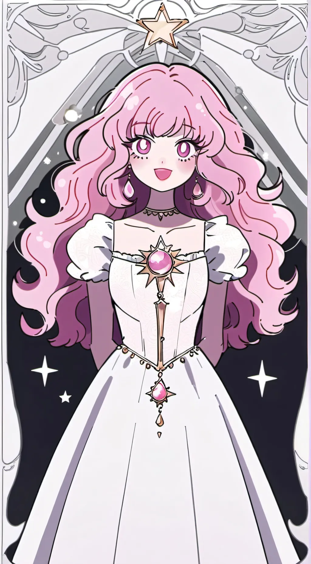 ai character: Rose Quartz  background