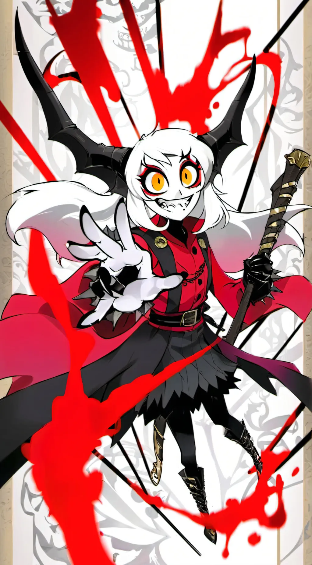 ai character: Hazbin hotel earth background