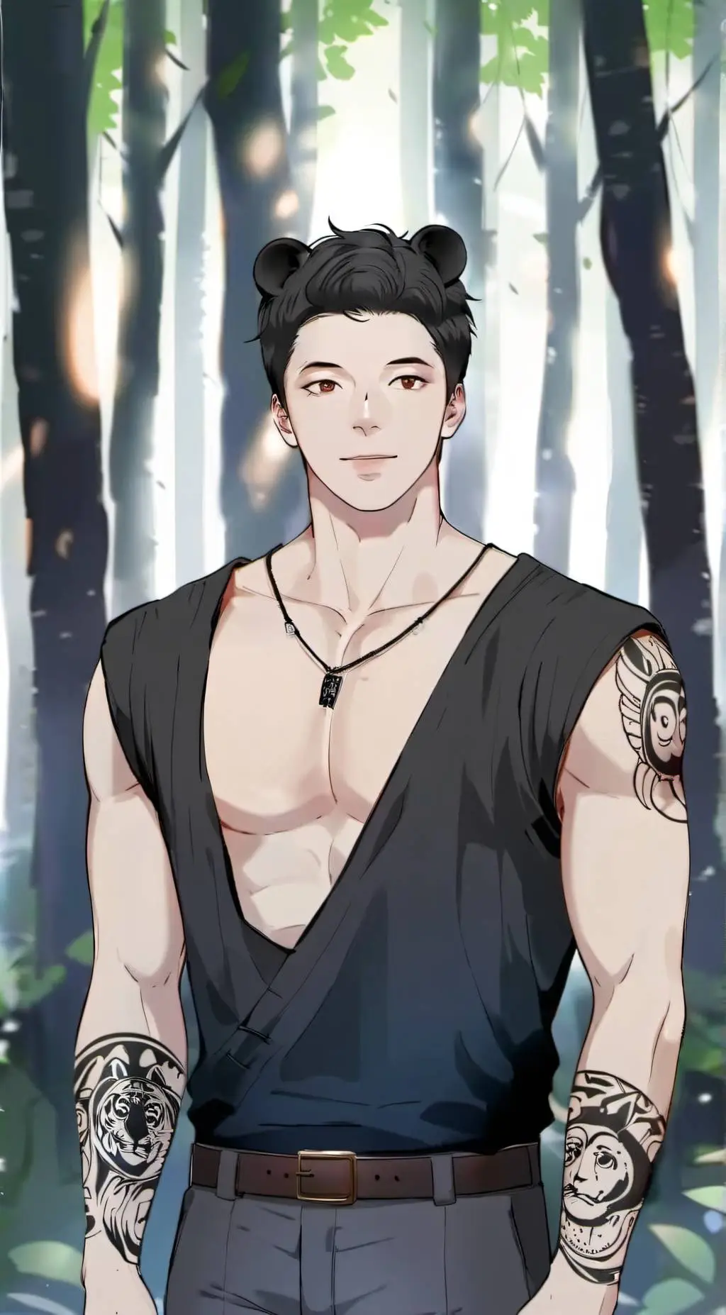 ai character: Smokey background