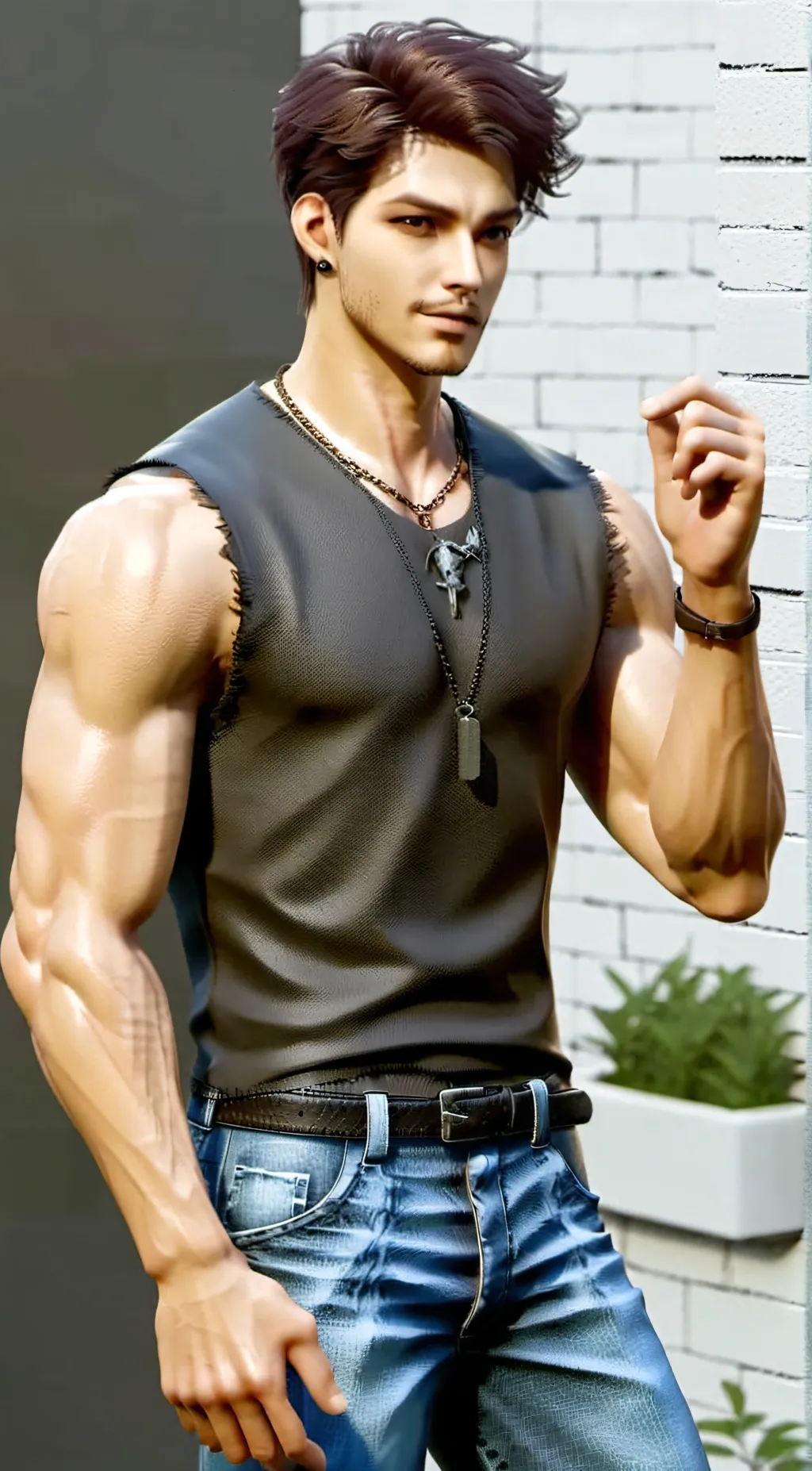 ai character: Mark background