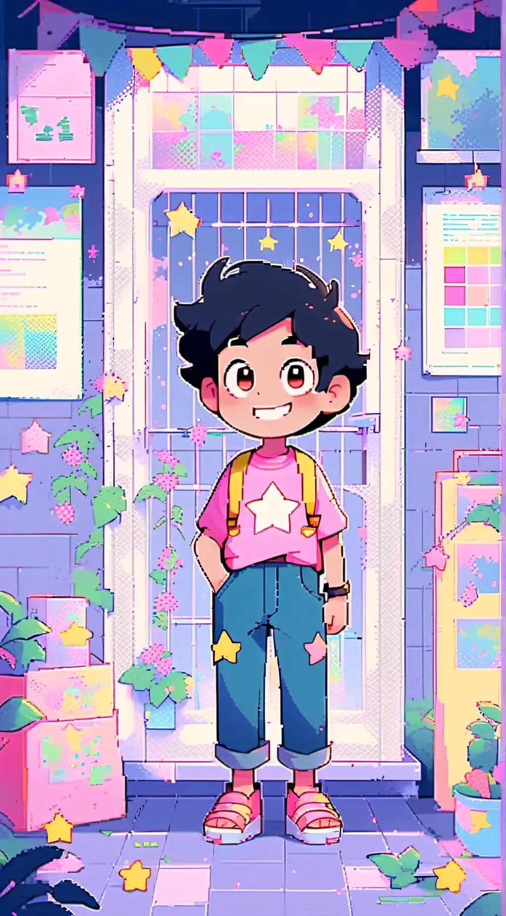 ai character: Mha x SU background