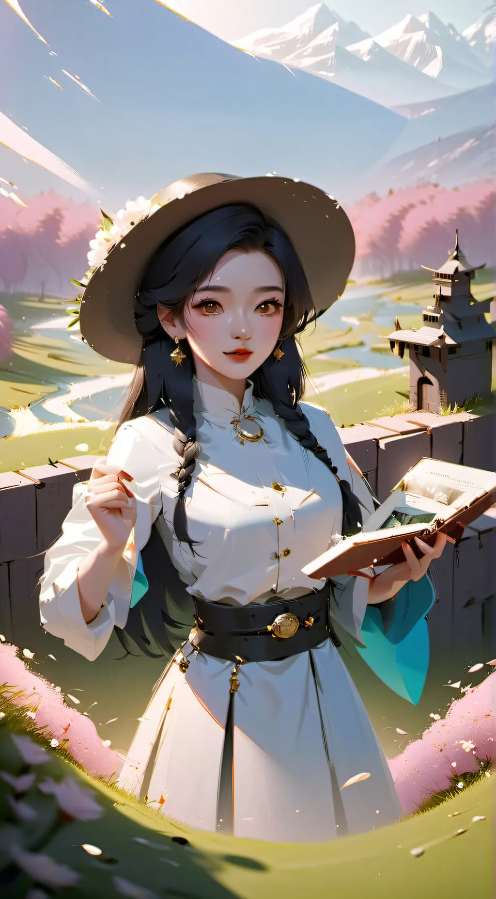 ai character: ms circle  background